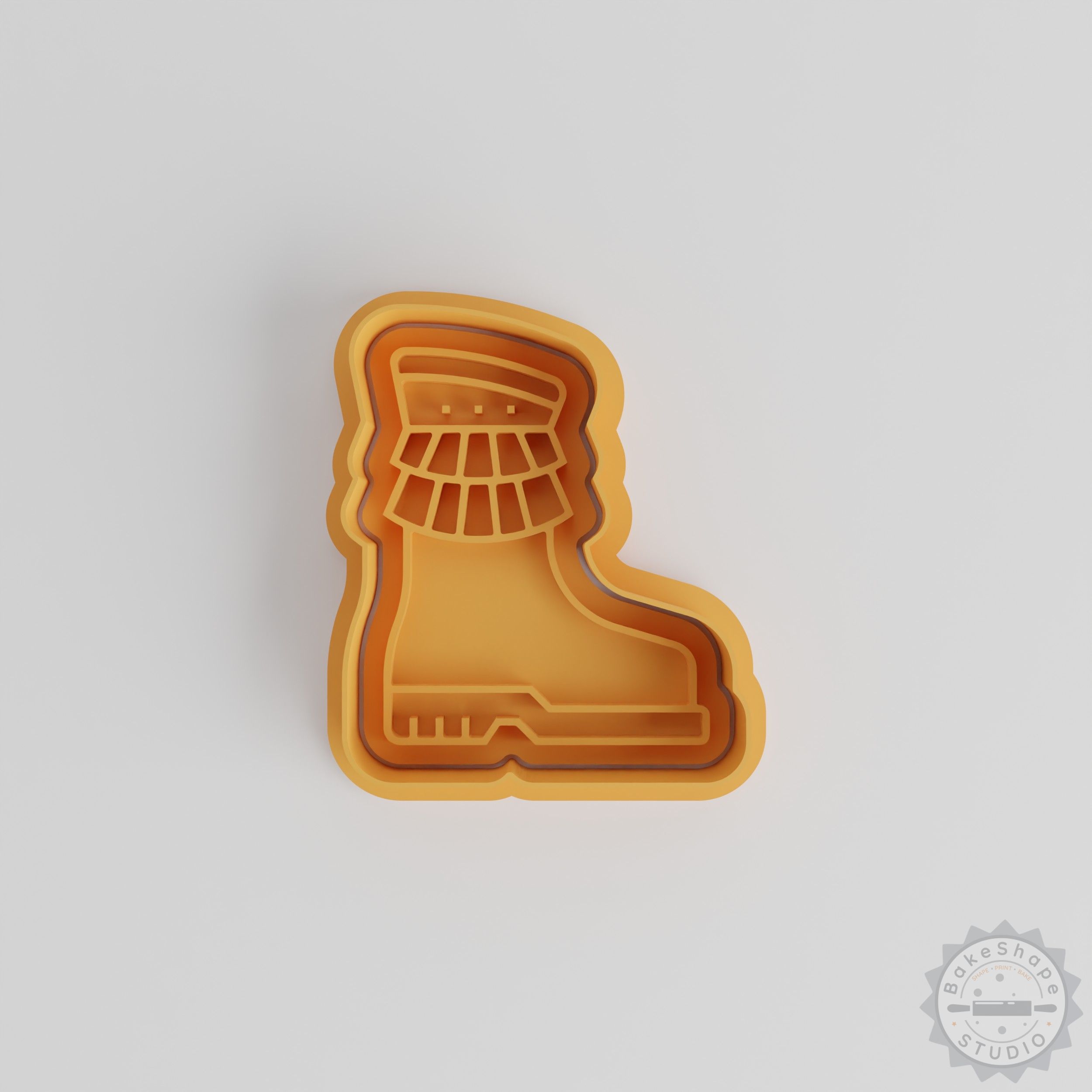 Boots Shape Cutter & Stamp Set, Cookie & Fondant Tools, S/M/L Sizes, 6-Piece Collection