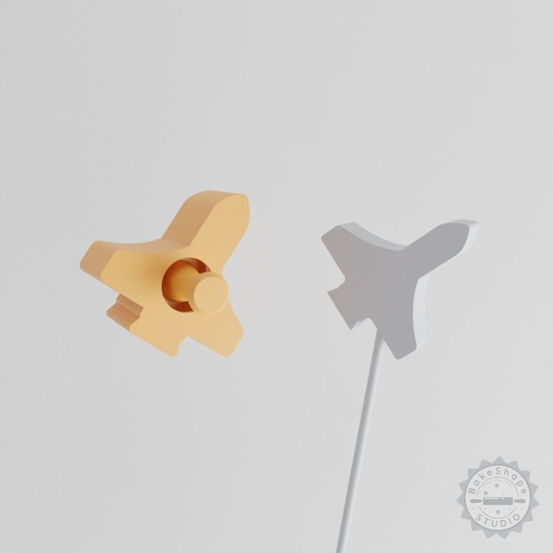 Space Shuttle Cake Pop Mold, 2-Piece Set, Spacecraft Design