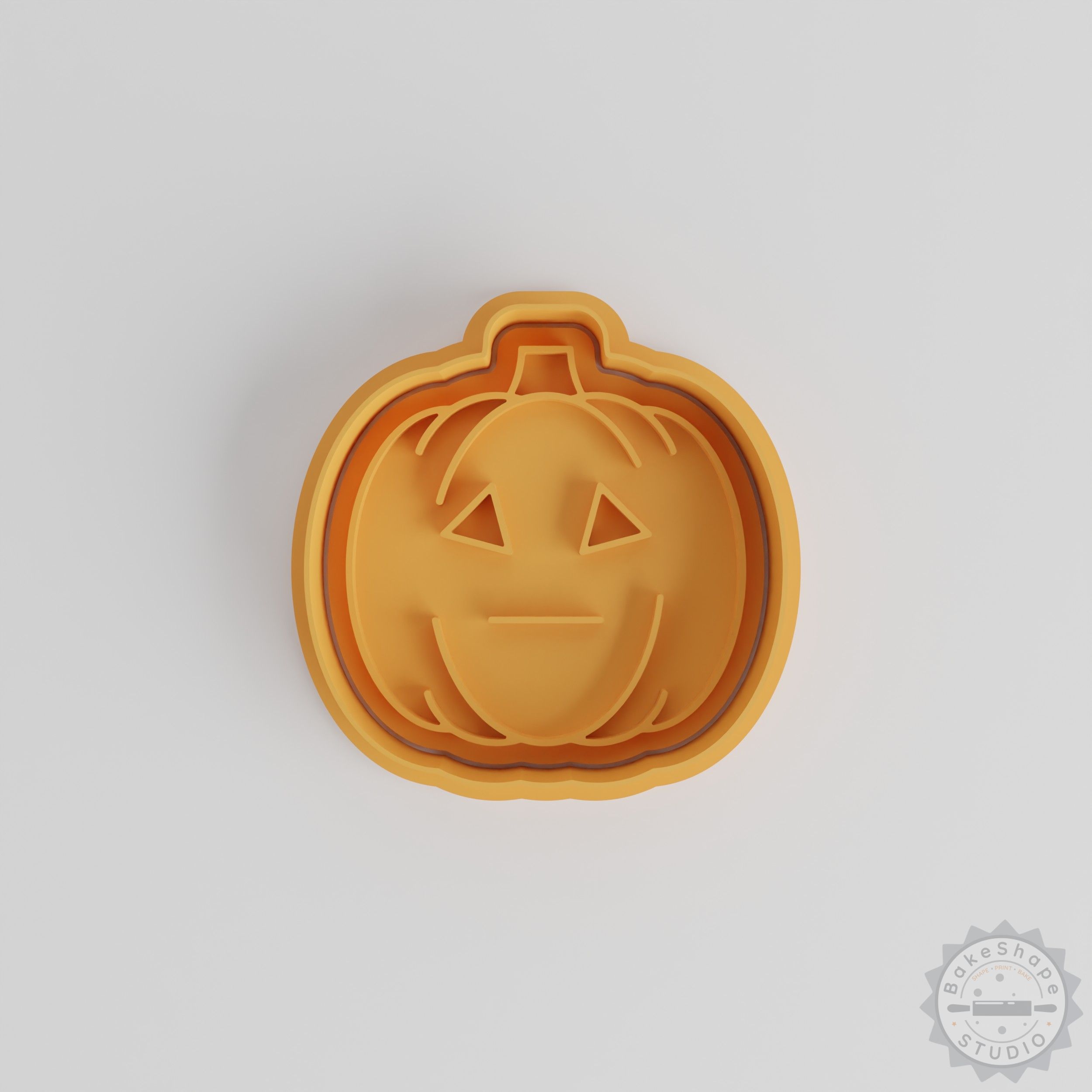 Pumpkin Cookie Cutter & Stamp Set, 6-Piece Halloween Baking Kit, Small/Medium/Large Sizes