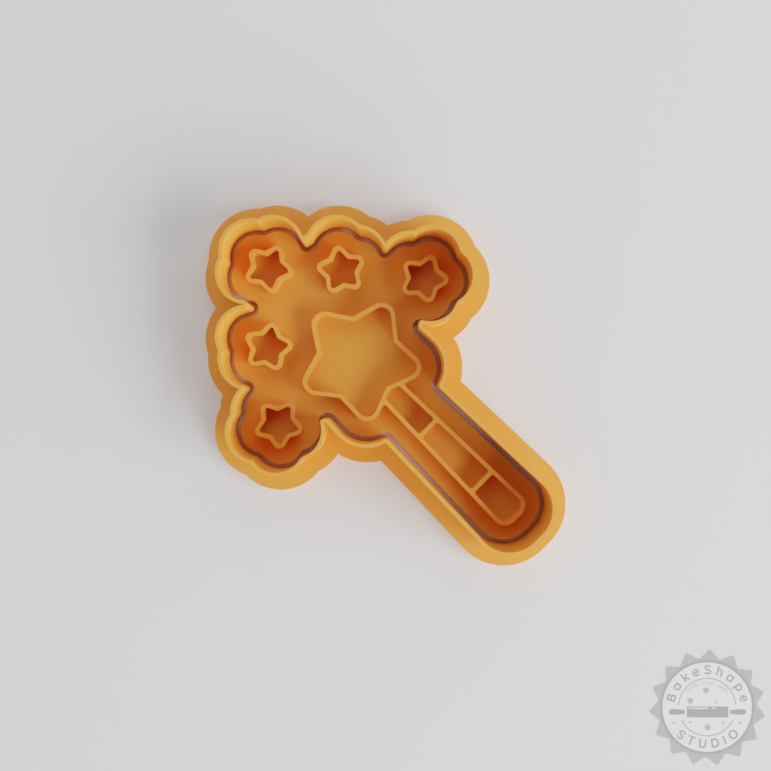 Magic Wand Cookie Cutter Set, 6-Piece Magical Shape & Stamp, Perfect for Cookies & Fondant