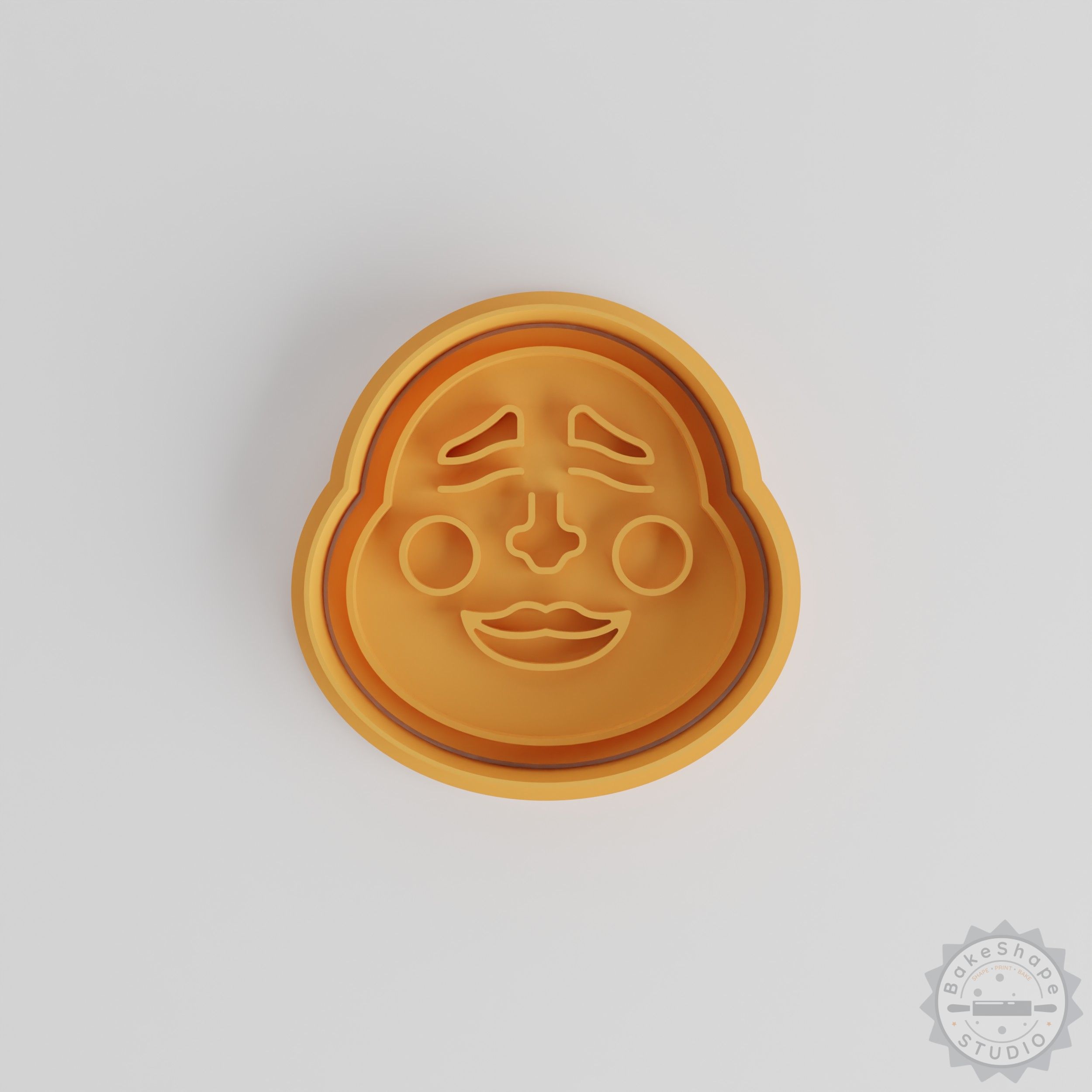 Mask Shape Cutter & Stamp Set, Perfect for Cookies & Fondant, 3 Sizes, 6 Pieces
