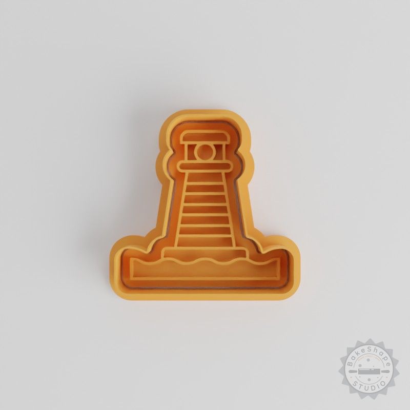 Lighthouse Cookie Cutter & Stamp Set, 6 Piece, S/M/L Sizes for Fondant, Baking & Decorating