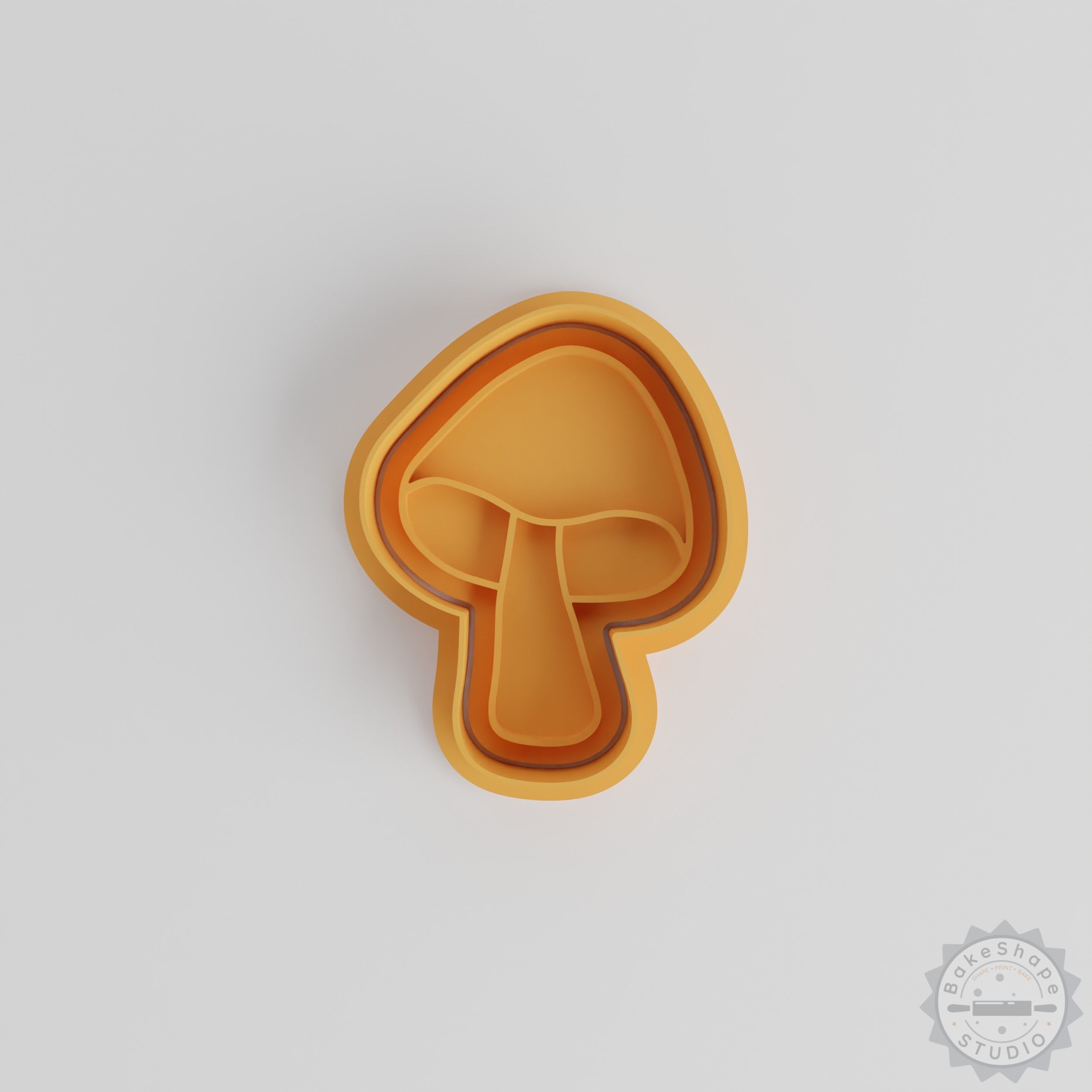 Mushroom Shape Cutter and Stamp Set, 6-Piece for Cookies, Fondant - Sizes S/M/L
