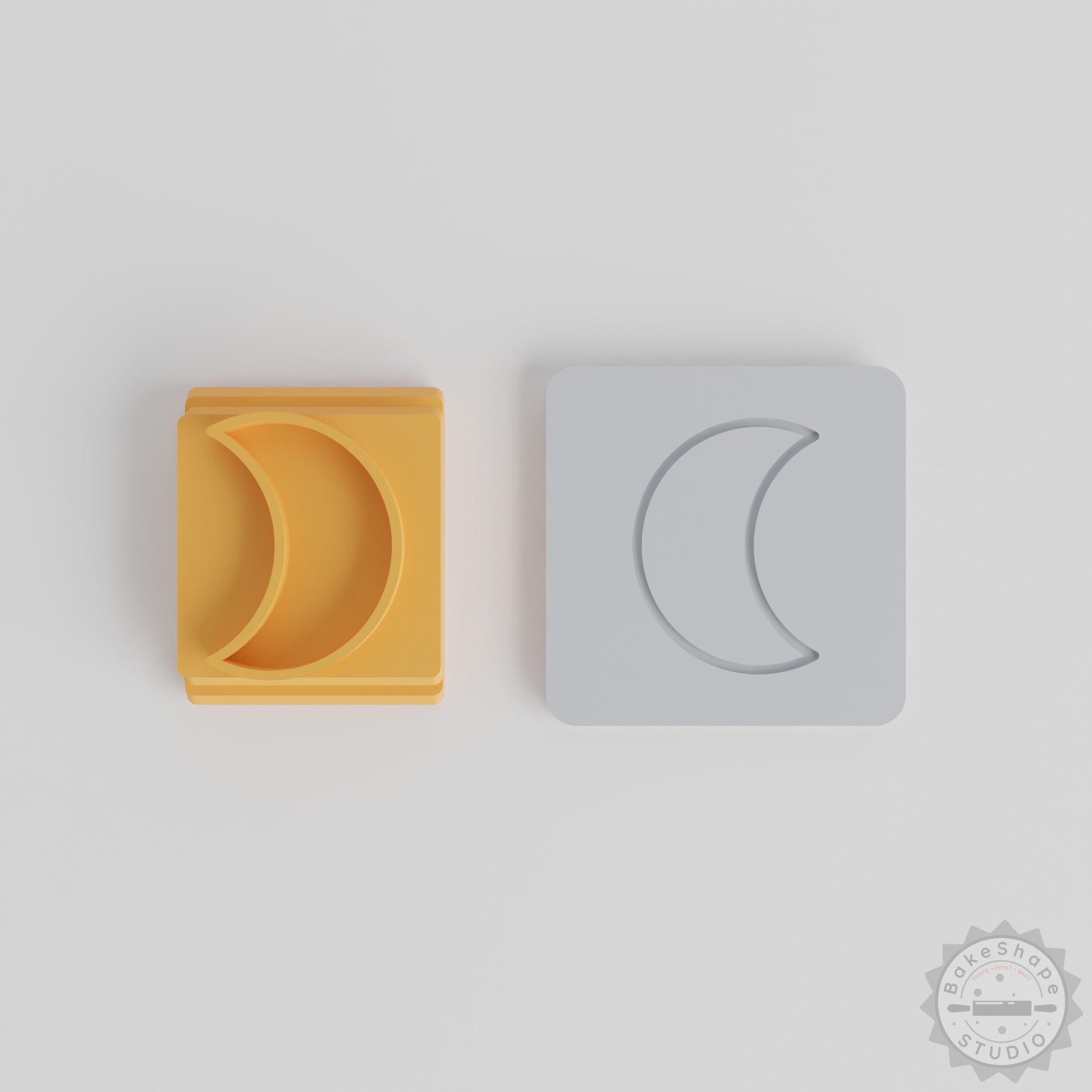 Moon Stamp Tile Set, 5 Motif Sizes for Clay, Cookie, Fondant Crafting