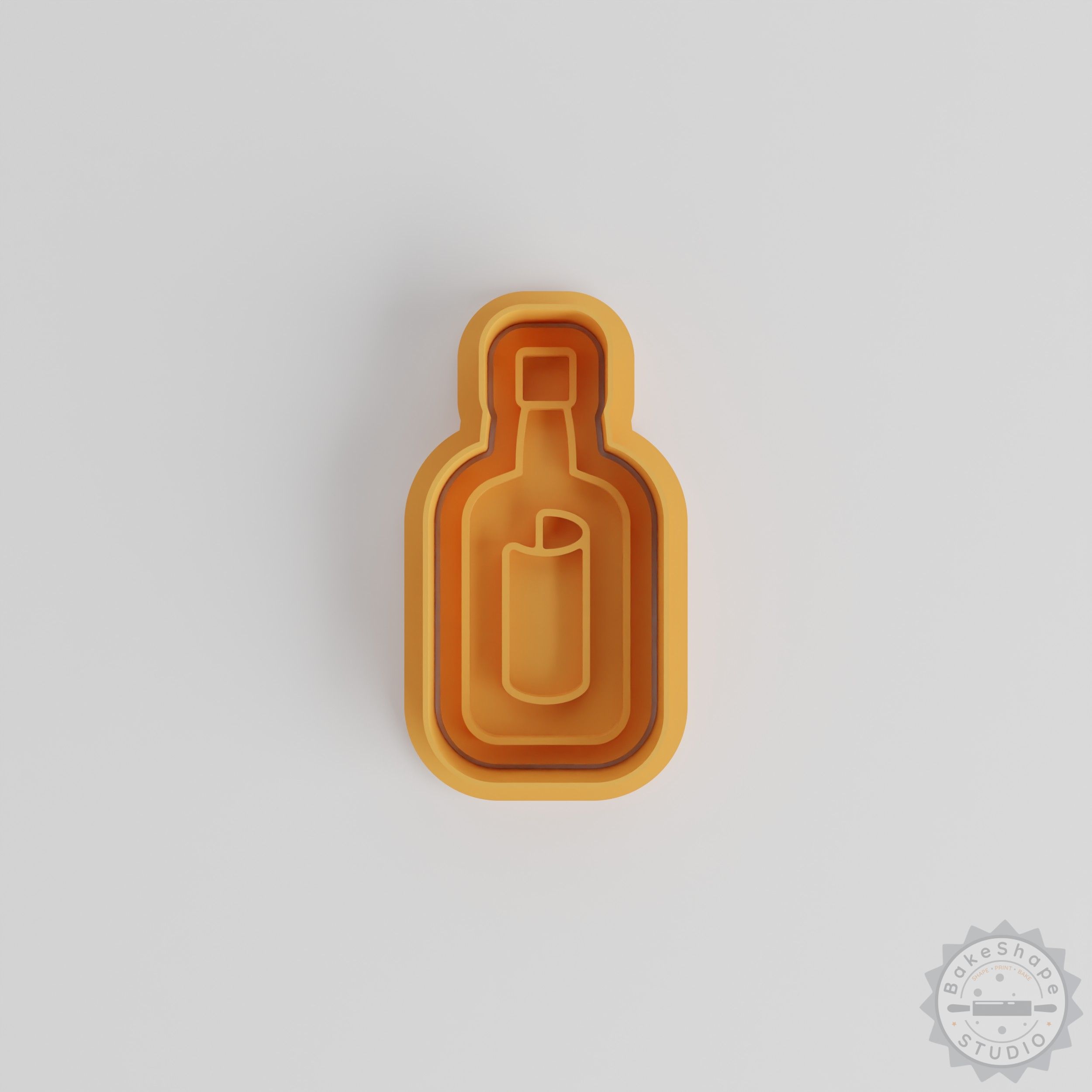 Message in Bottle Cookie Cutter & Stamp Set, Perfect for Pirate Themed Baking, 6-Piece Kit