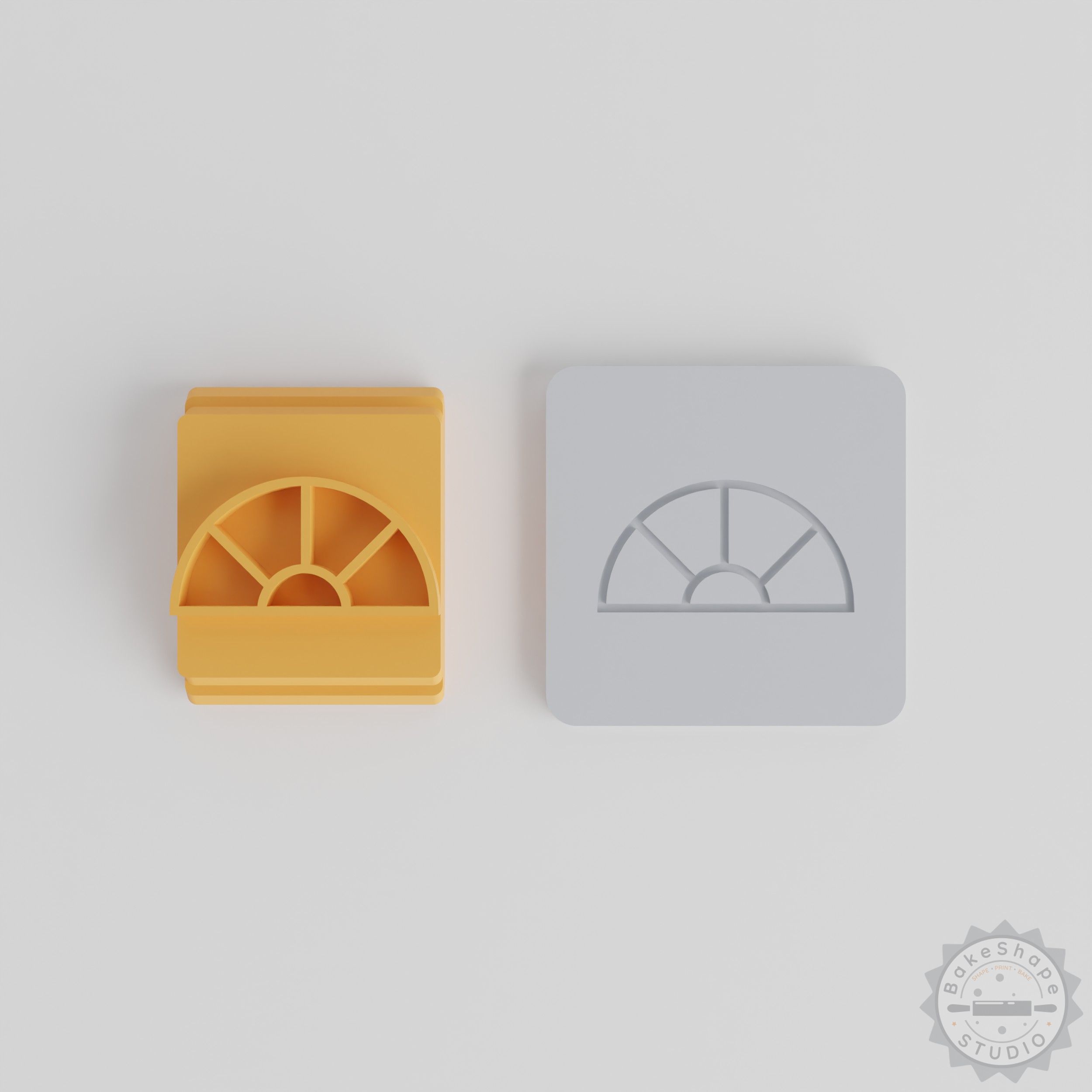 Stamp Tile Set, Window Designs, 5-Piece Clay and Cookie Crafting Set, 20-40mm Motif Sizes
