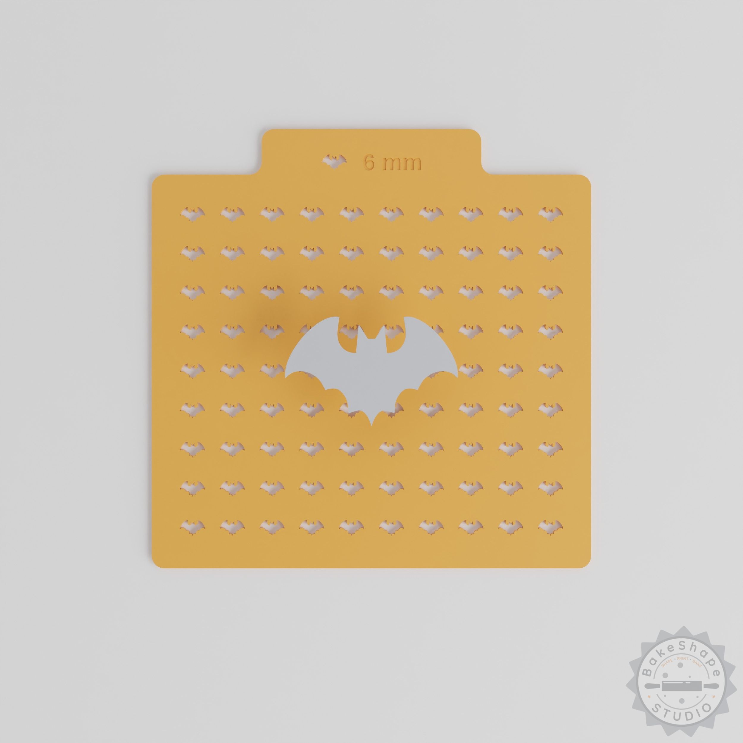 Bat Sprinkle Stencil Set, 5 Designs, Compatible with Sprinkles & Edible Glitter, Perfect for Halloween Decor