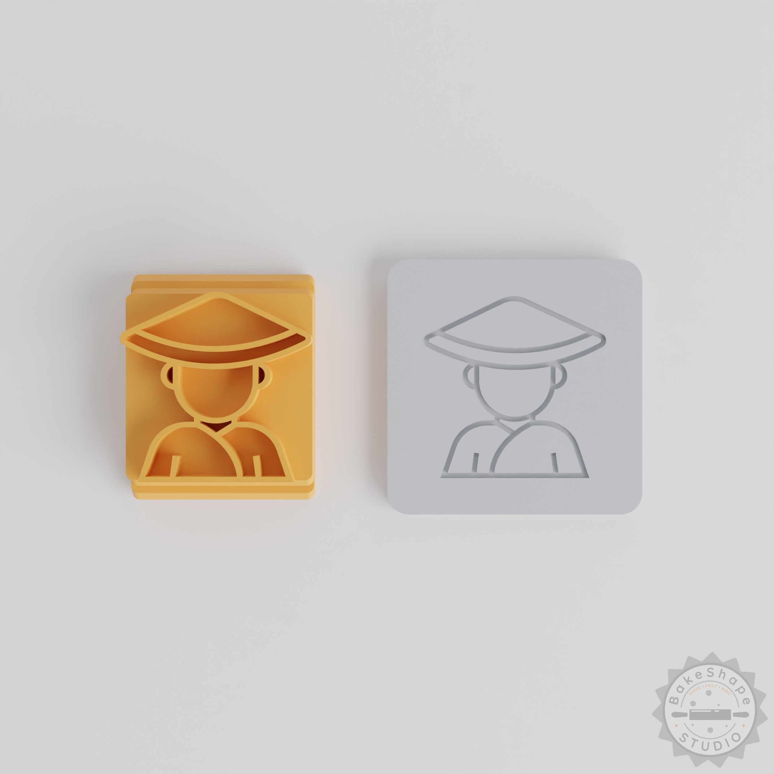 Kung Fu Motif Stamp Tile Set, 5 Specific Sizes for Clay, Cookie, Fondant Crafting