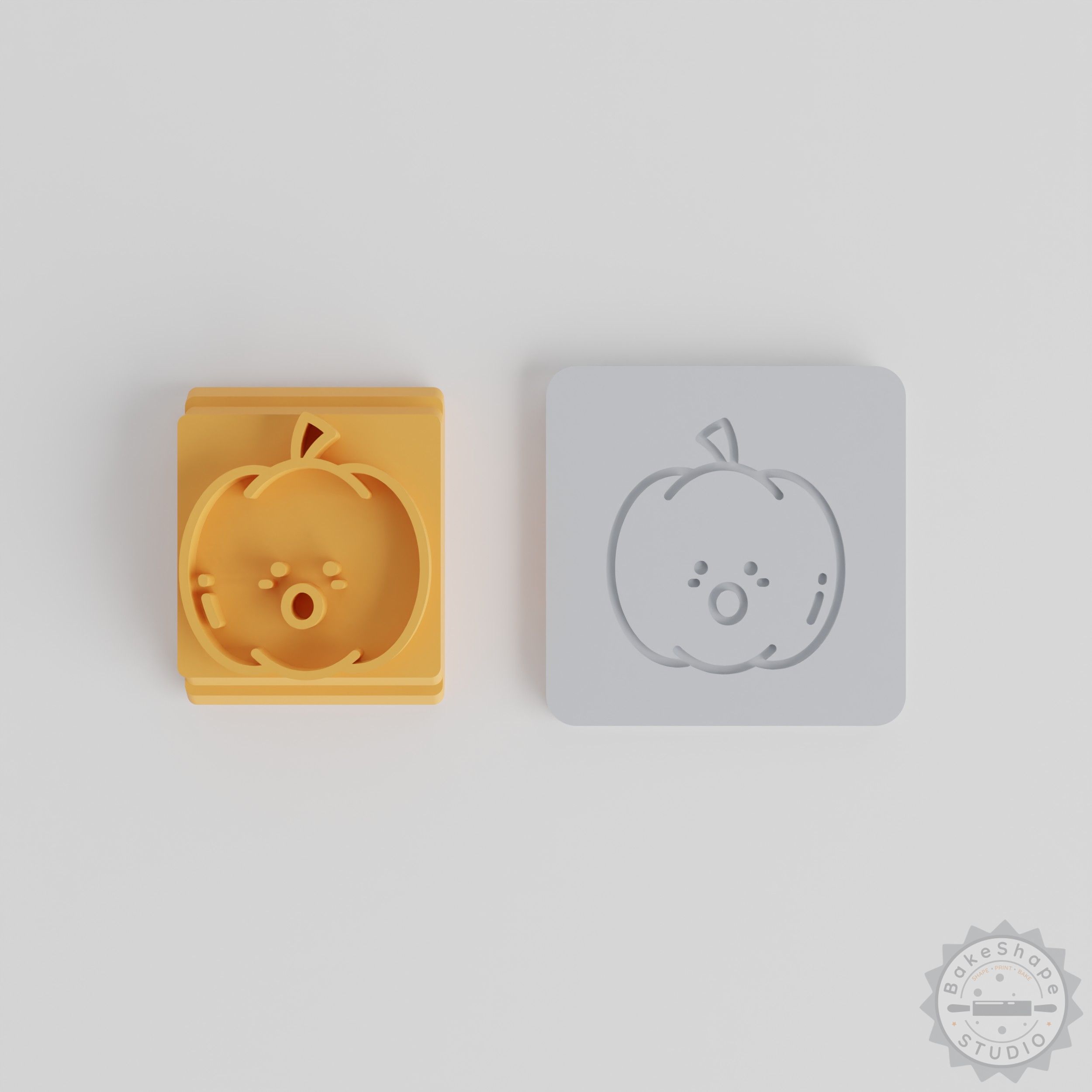 Pumpkin Faces Stamp Set, 5 Sizes, Perfect for Clay, Cookies, Fondant, Emoticon Designs