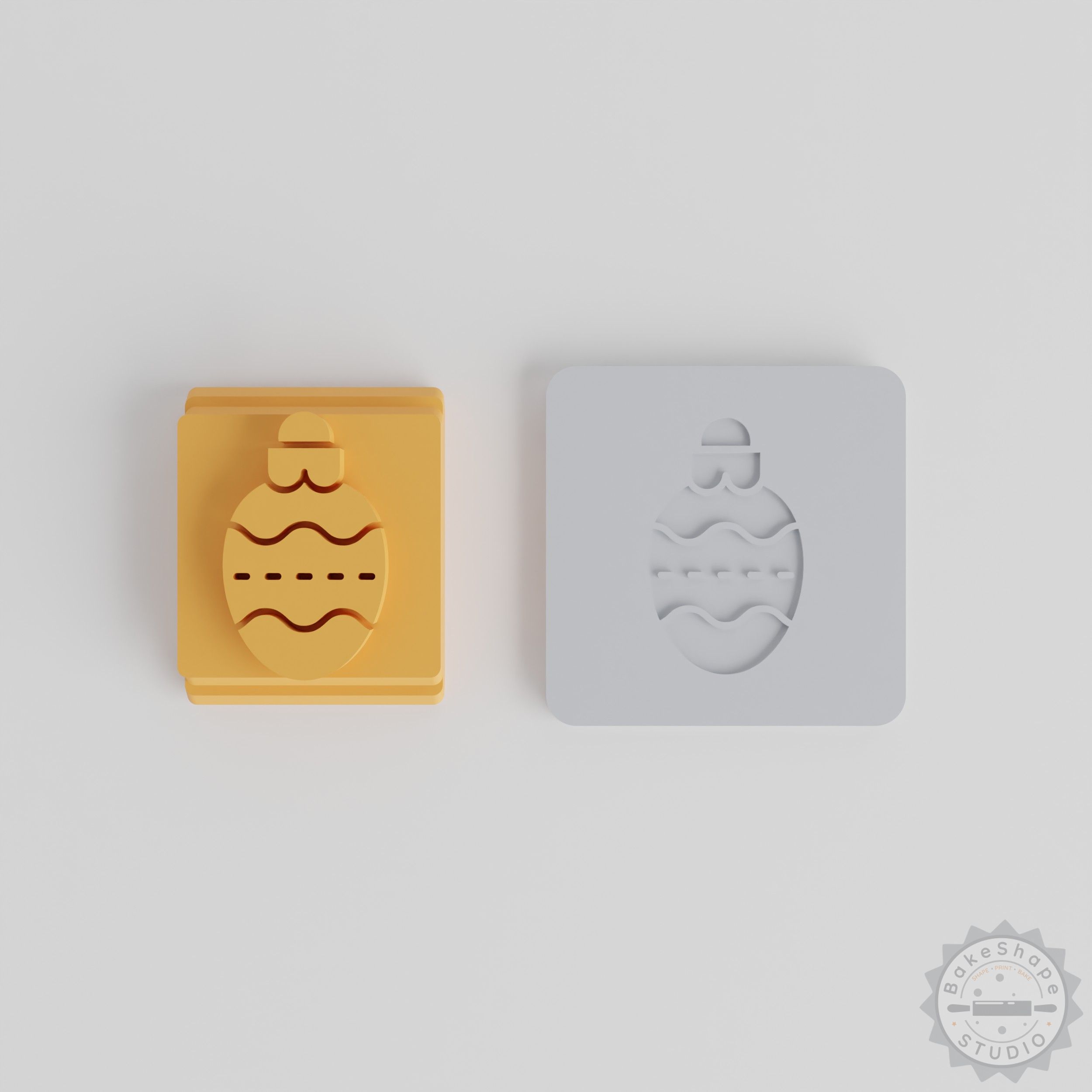 Christmas Decoration Stamp Tile Set, 5 Sizes, Perfect for Clay, Cookies, Fondant