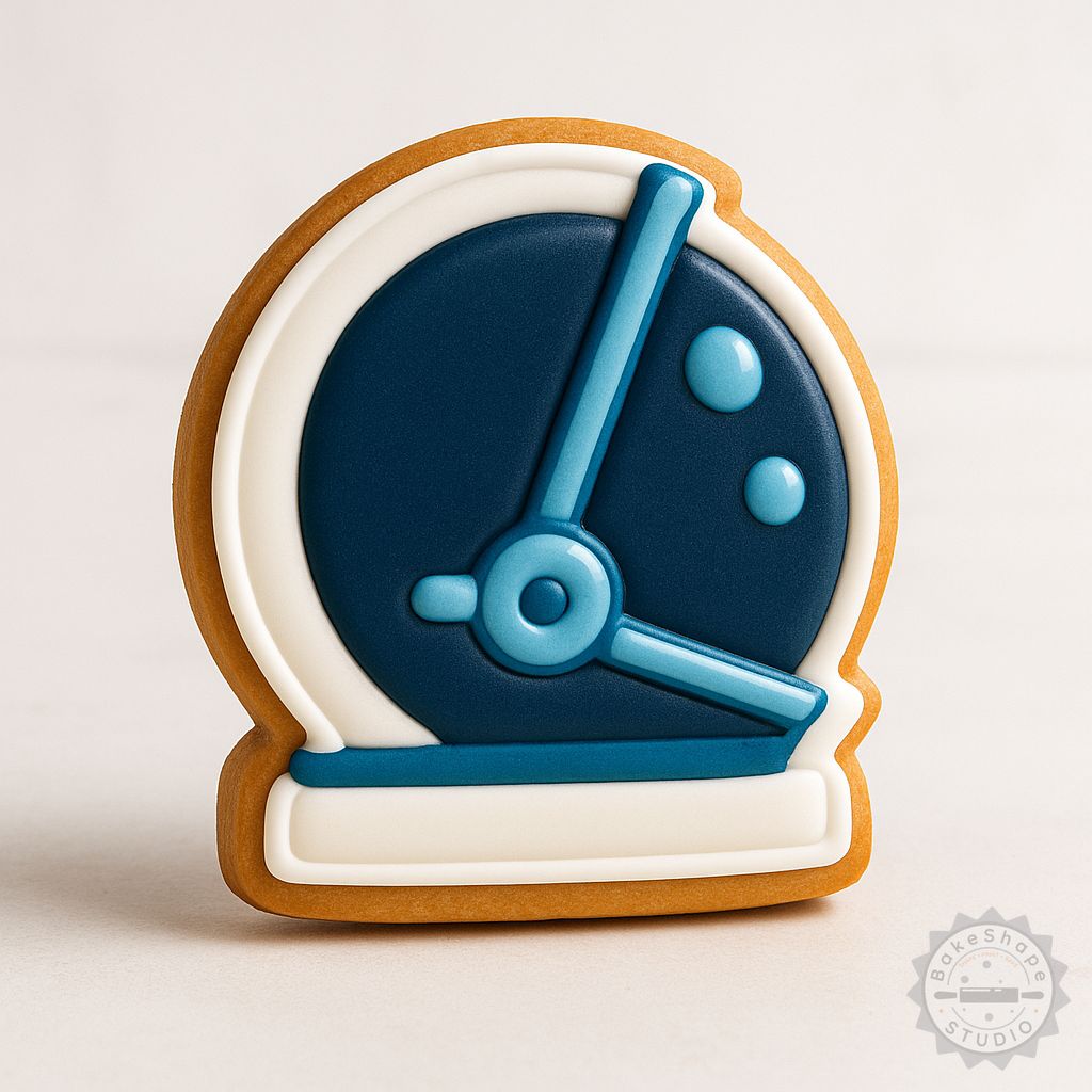 Astronaut helmet cookie cutter and stamp STL set for 3D printing in three sizes