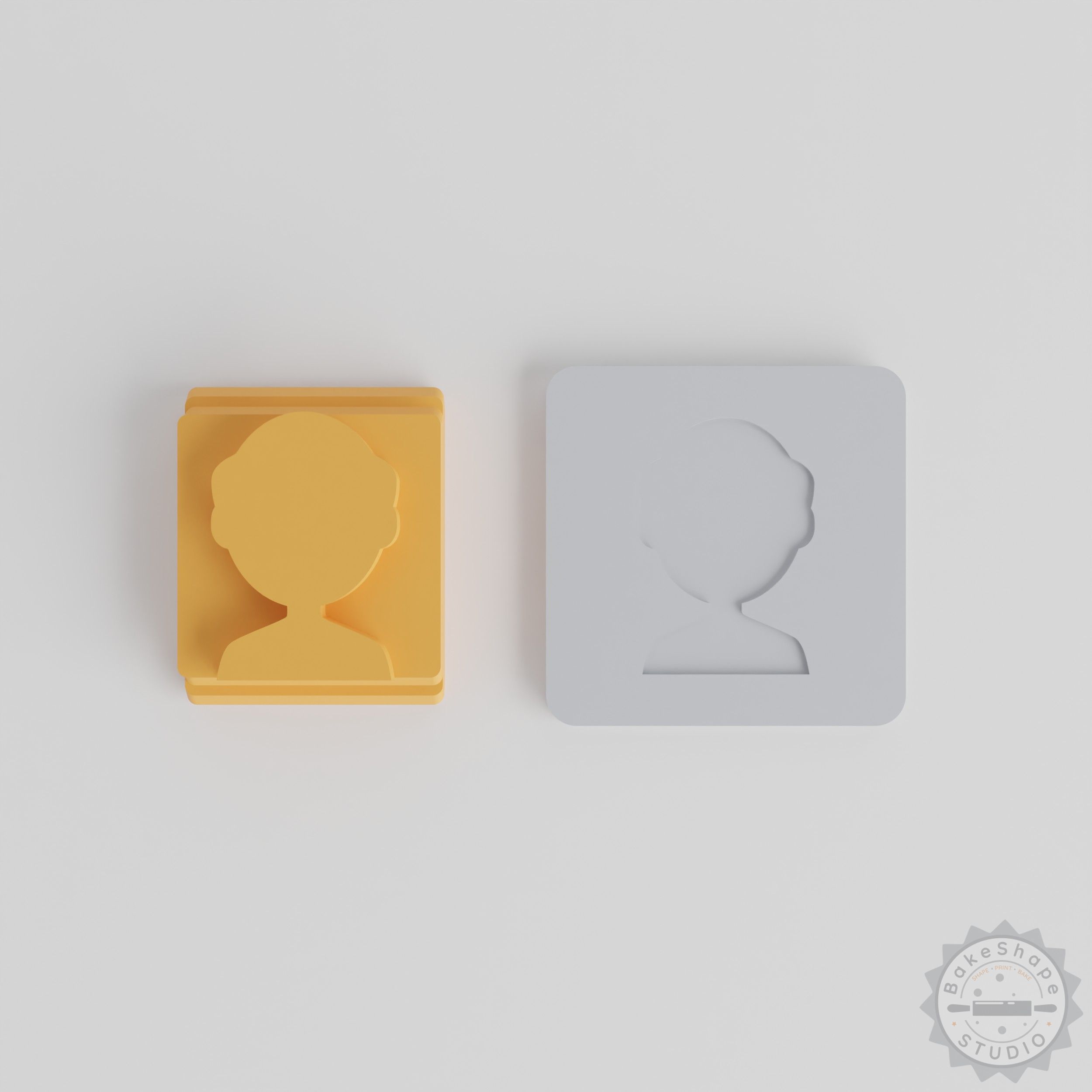 Human Stamp Tile Set, 5 Motif Sizes, Perfect for Clay, Cookies, Fondant