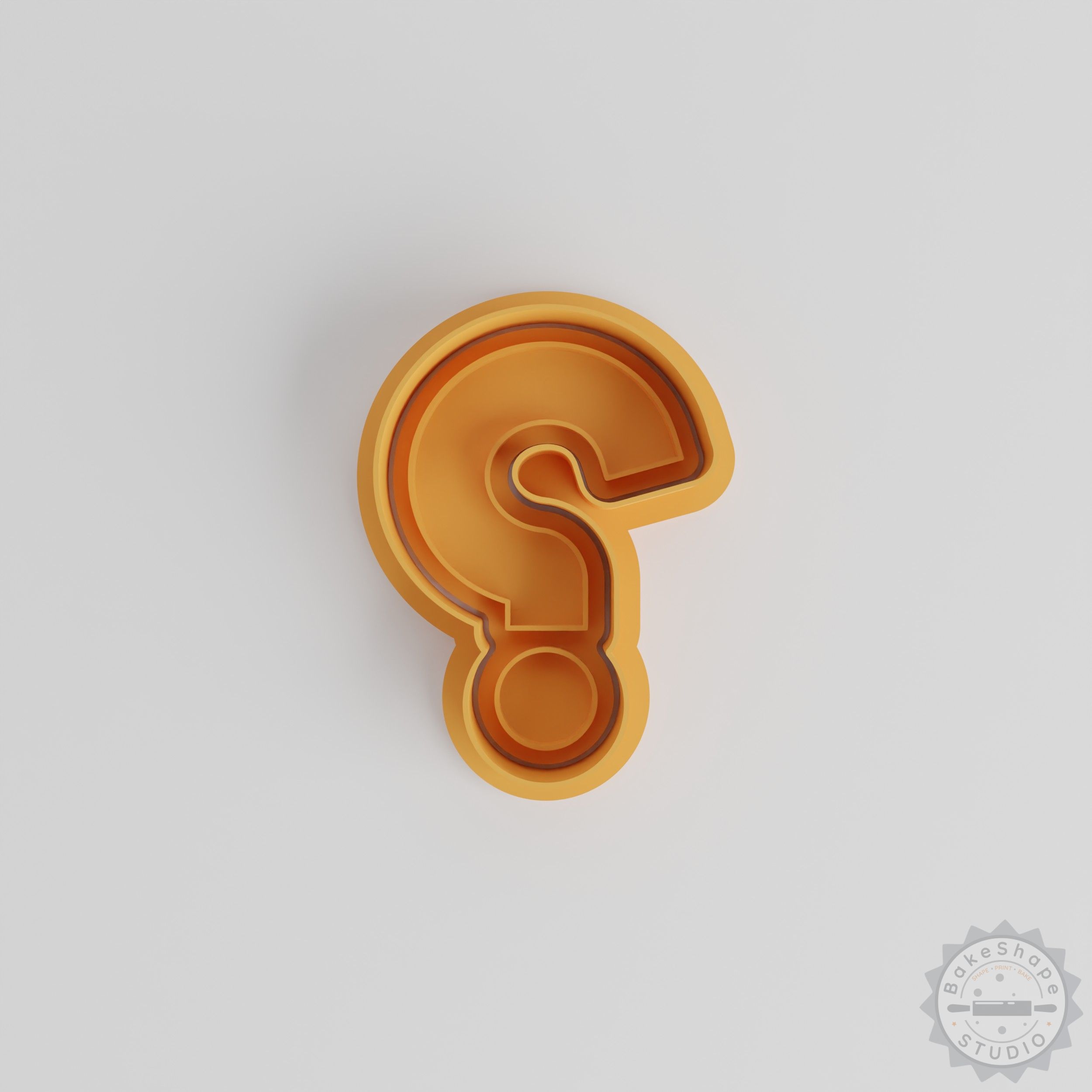 Question Shaped Cookie and Fondant Cutter Set, Stamp Tool, 6 Piece, S/M/L Sizes
