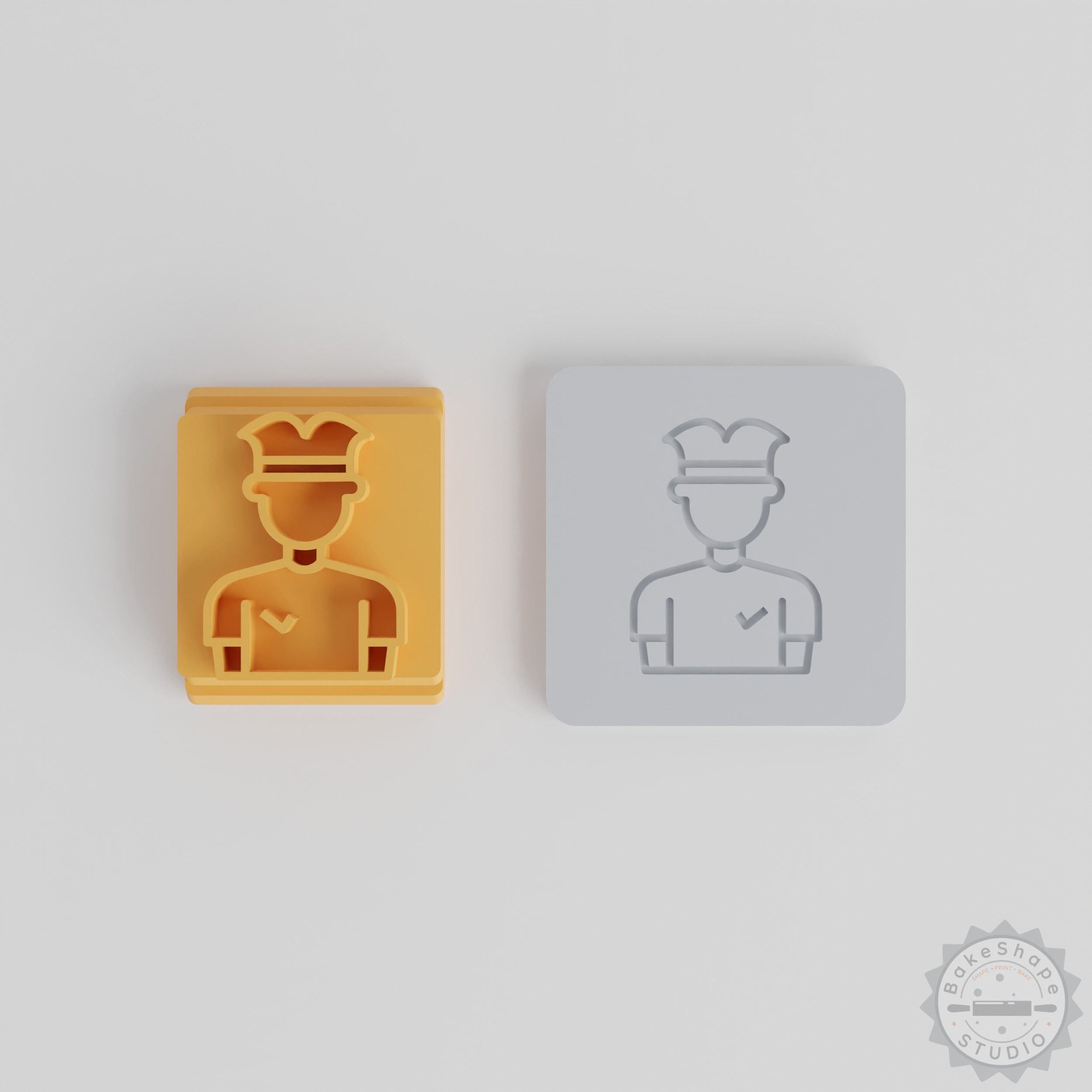 Sport Player Stamp Tile Set, 5 Sizes 20-40mm, Perfect for Clay, Cookies, Fondant