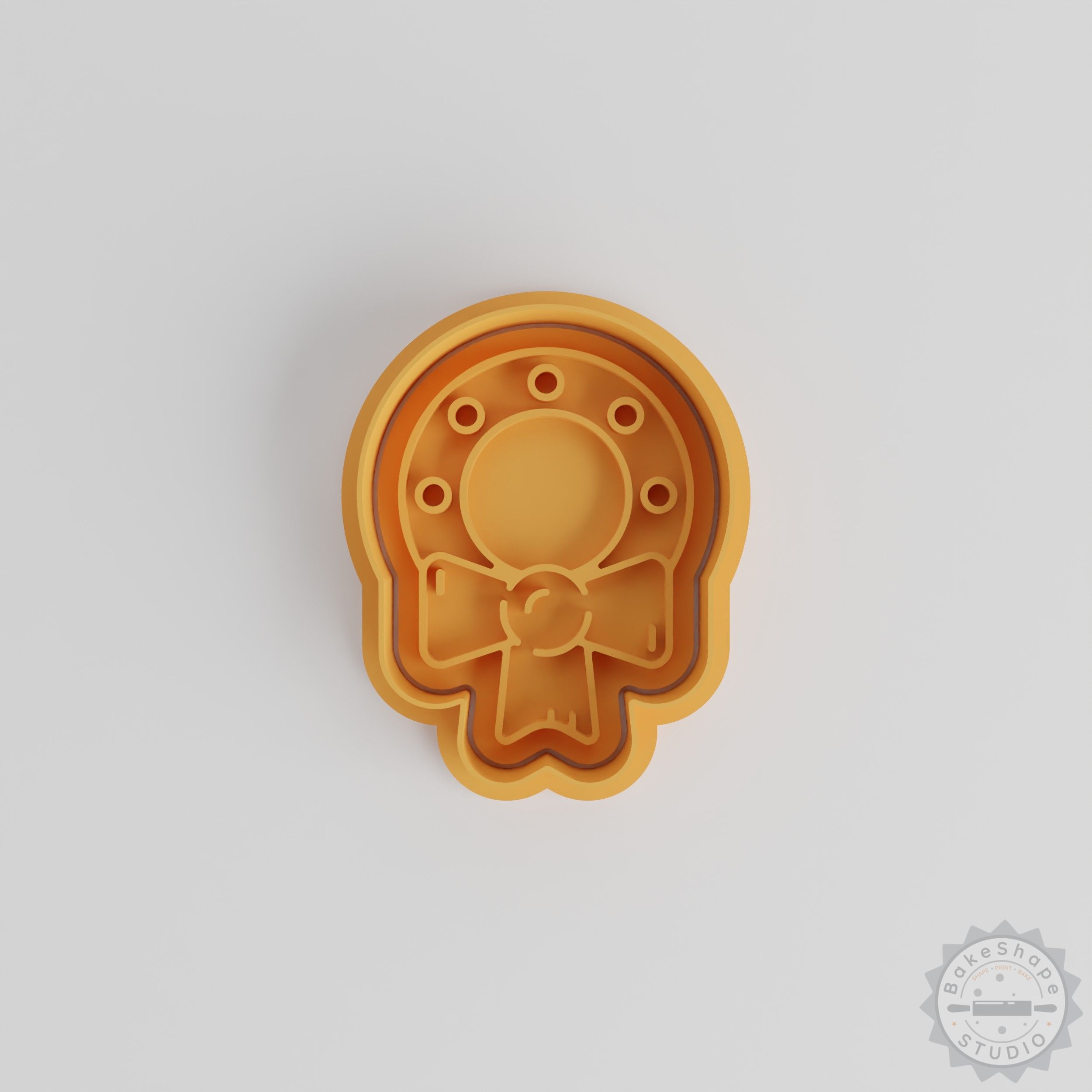 Holiday Cookie Decoration Kit, Shape Cutter & Stamp Set, 6-Piece, S/M/L Sizes, Perfect for Festive Baking