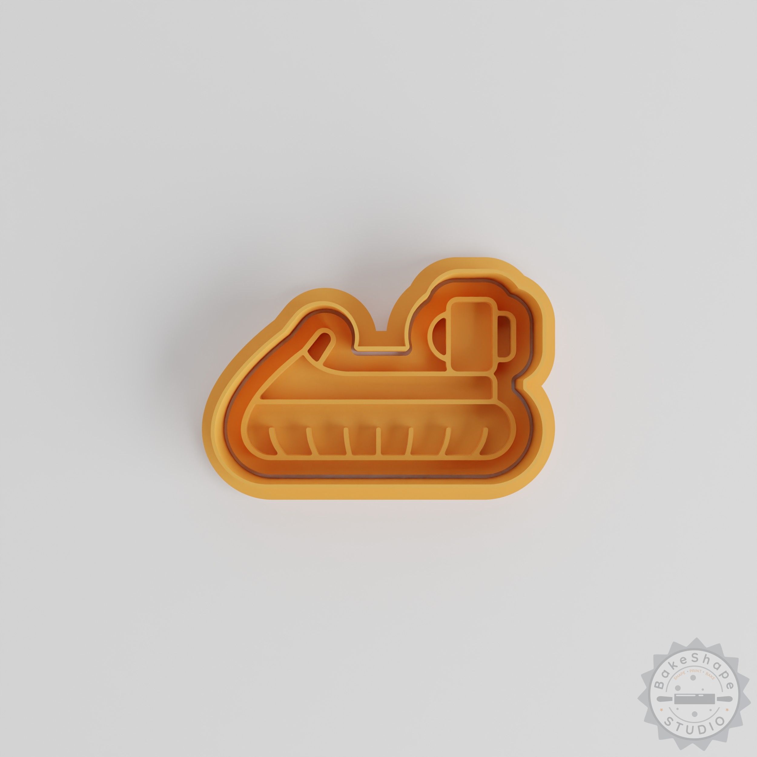 Hover Craft Shape Cutter & Stamp Set, Perfect for Cookies & Fondant, 6-Piece Air Cushion Nautical Vehicle Collection