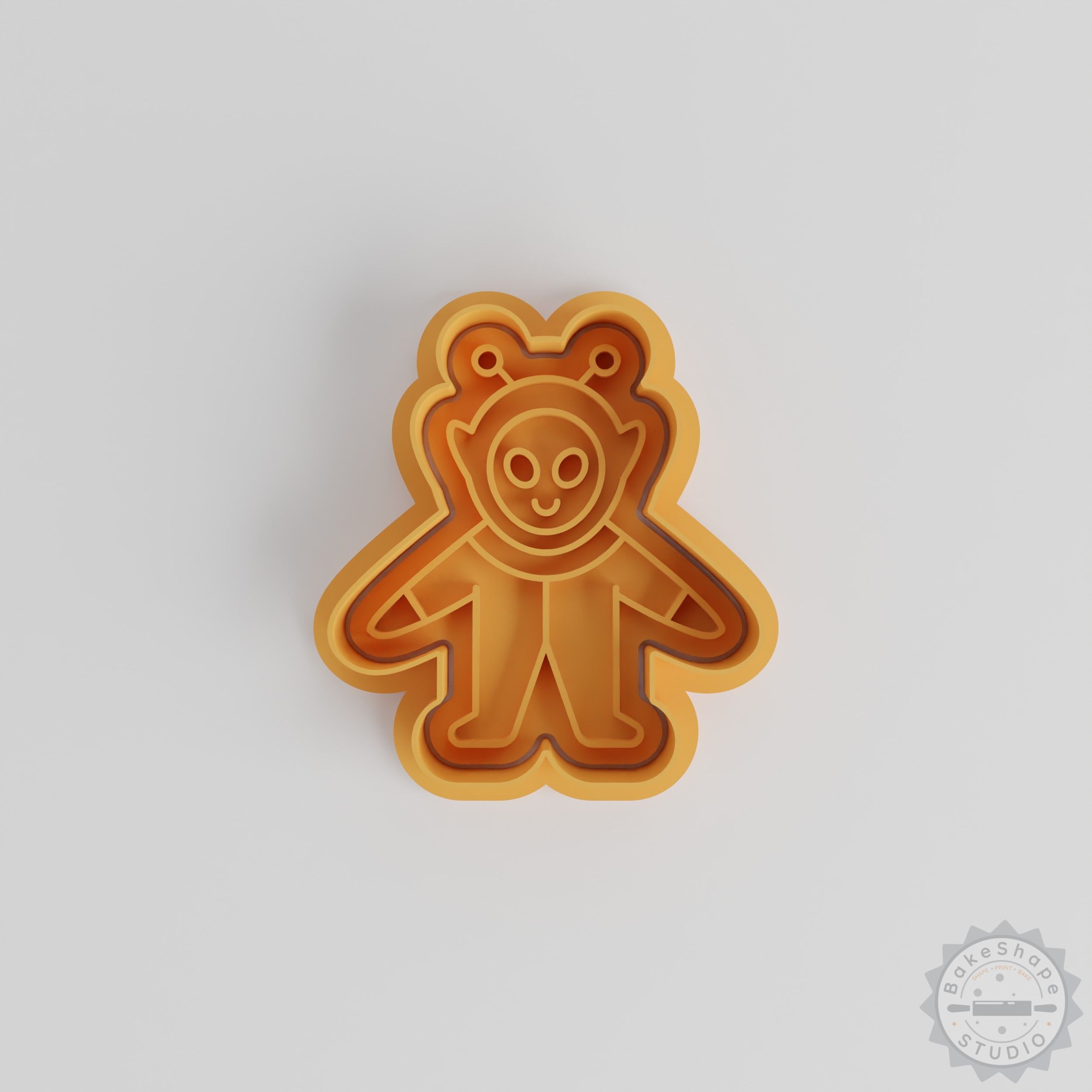 Alien Shape Cutter and Stamp Set, 3 Sizes, 6 Pieces, Perfect for Cookies and Fondant