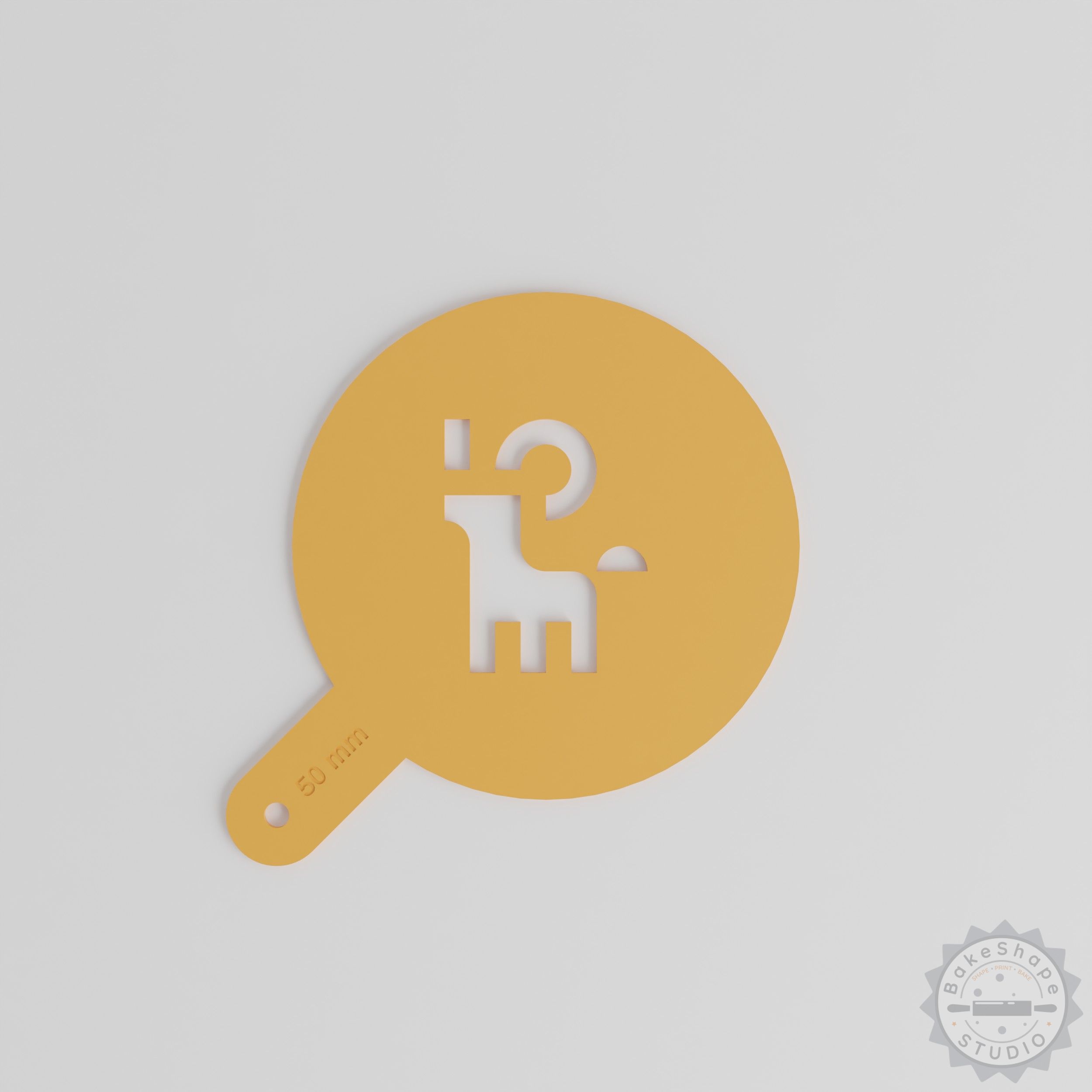 Goat Art Stencil Set, 5 Piece, Latte and Decor, Compatible with Cocoa, Sugar, Paint