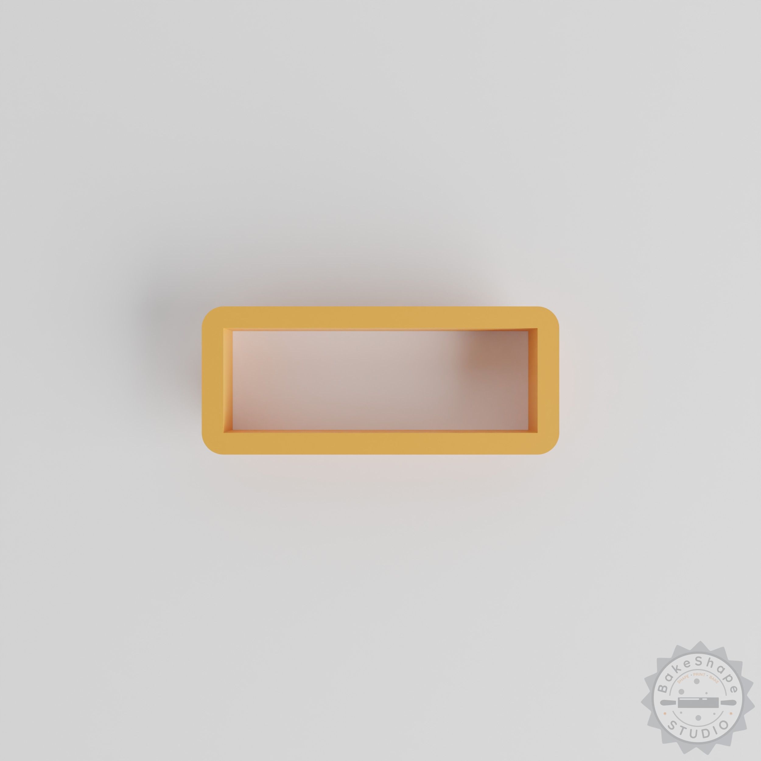 Rectangle shape cookie cutter set STL for 3D printing with 18 size variations for baking and crafting