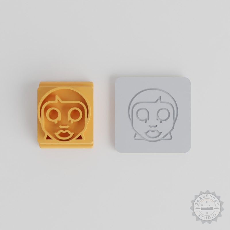 Dead Girl Stamp Tile Set, 5 Sizes for Clay, Cookies, Fondant, Perfect Halloween Craft Tool