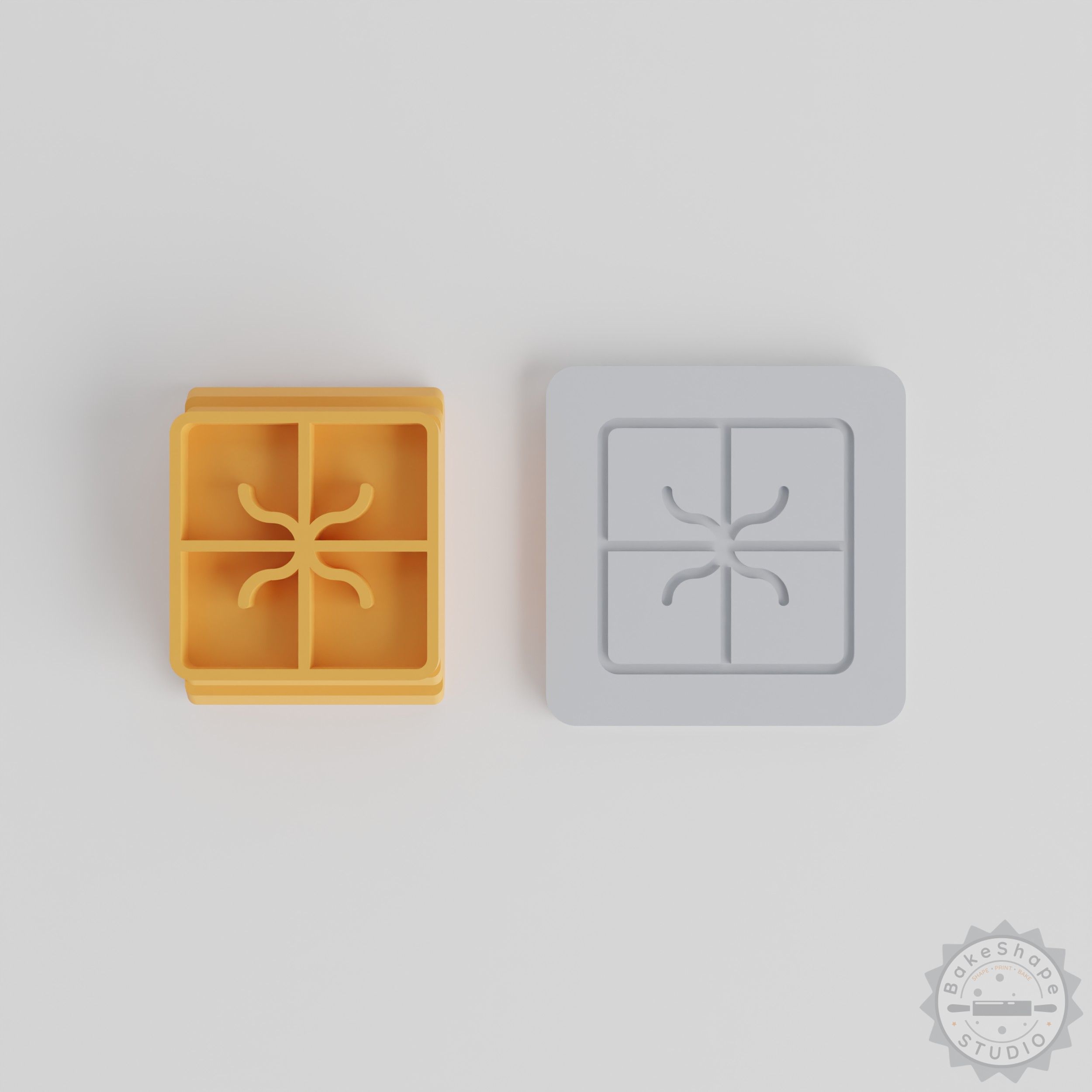 Stamp Tile Gift Box, 5-Piece Set for Clay, Cookies, Fondant, 20-40mm Motifs