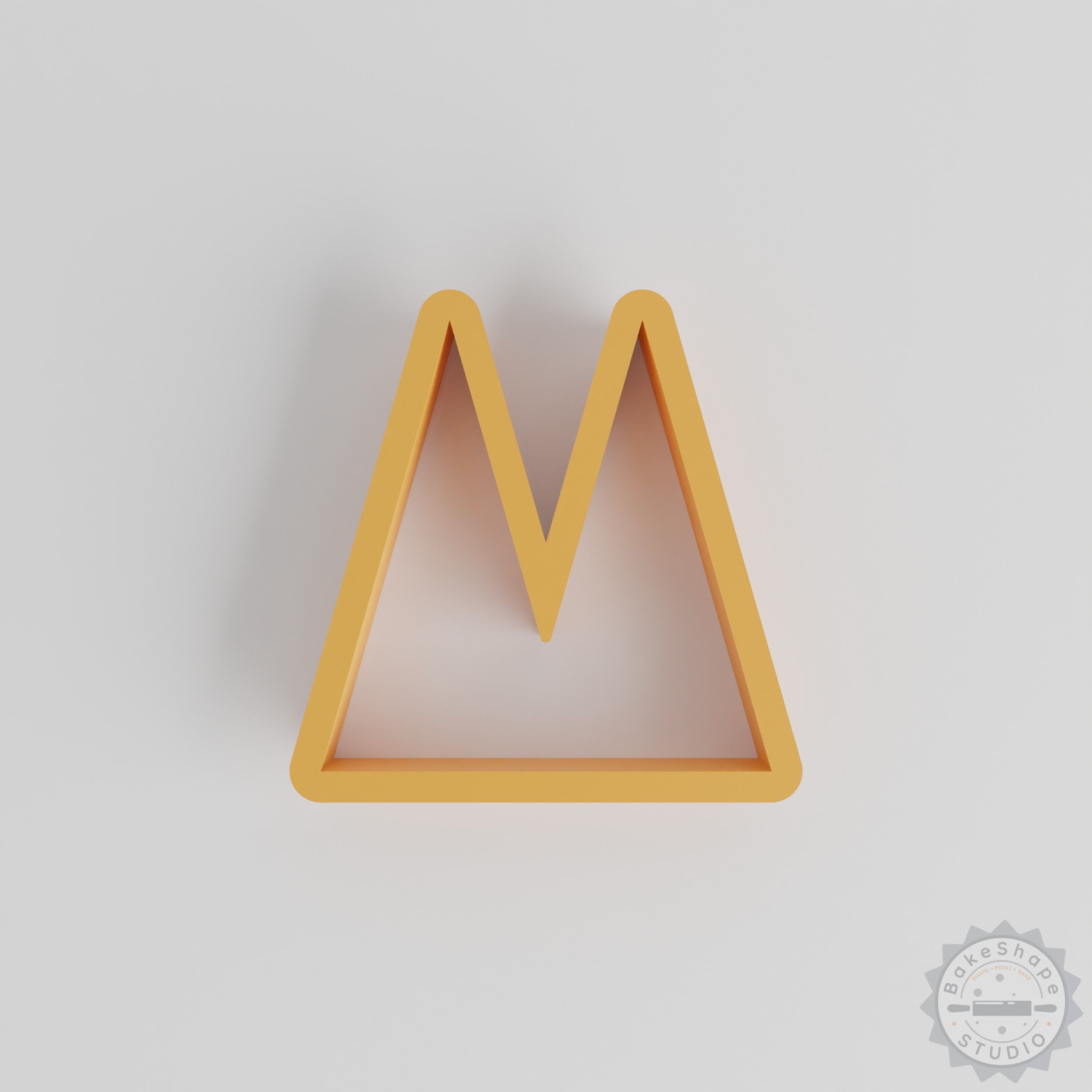 Polygon shape cutter set for 3D printing with 18 geometric sizes for cookies, fondant, and clay