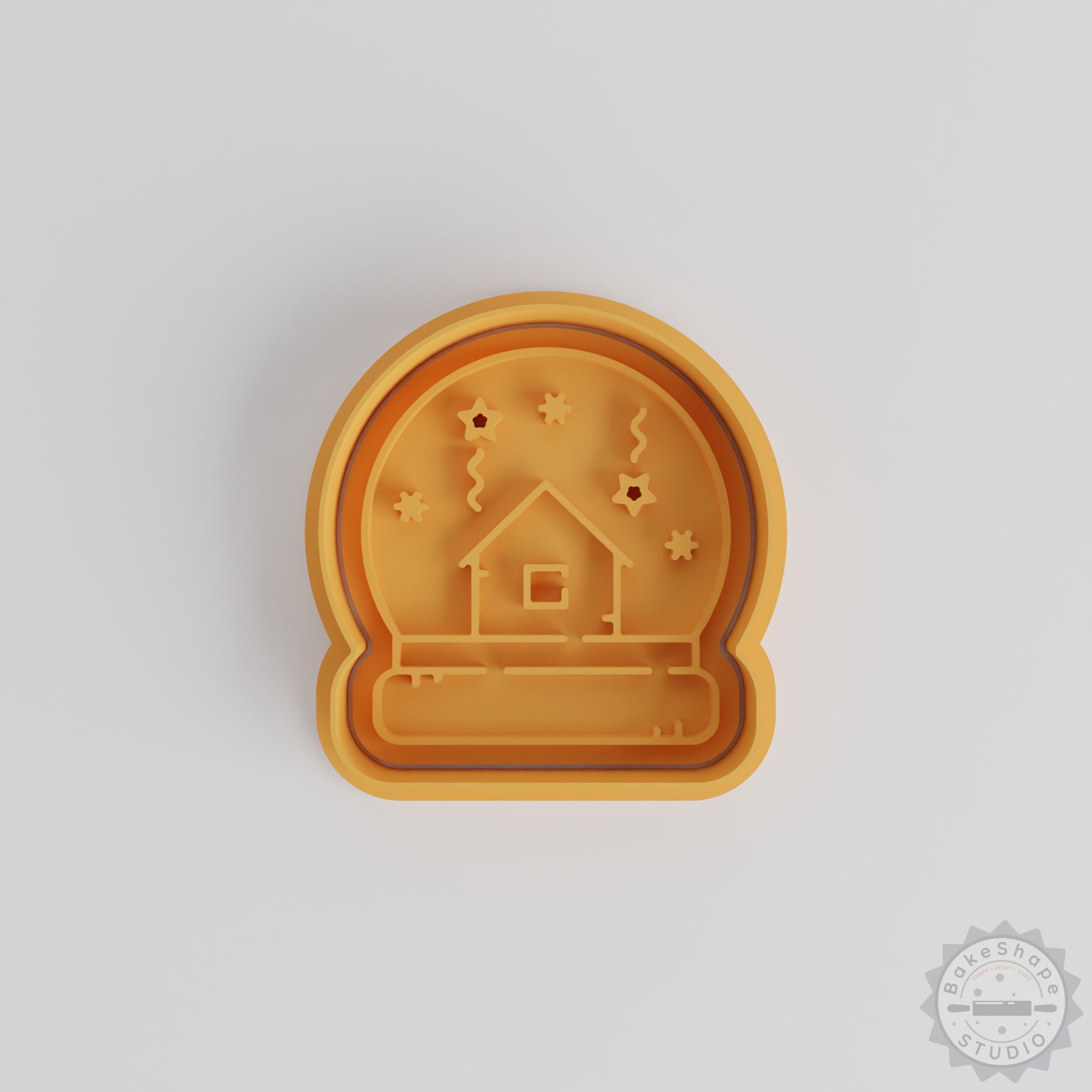 Christmas Ball Shape Cutter & Stamp Set, 3 Sizes Cookie & Fondant Kit