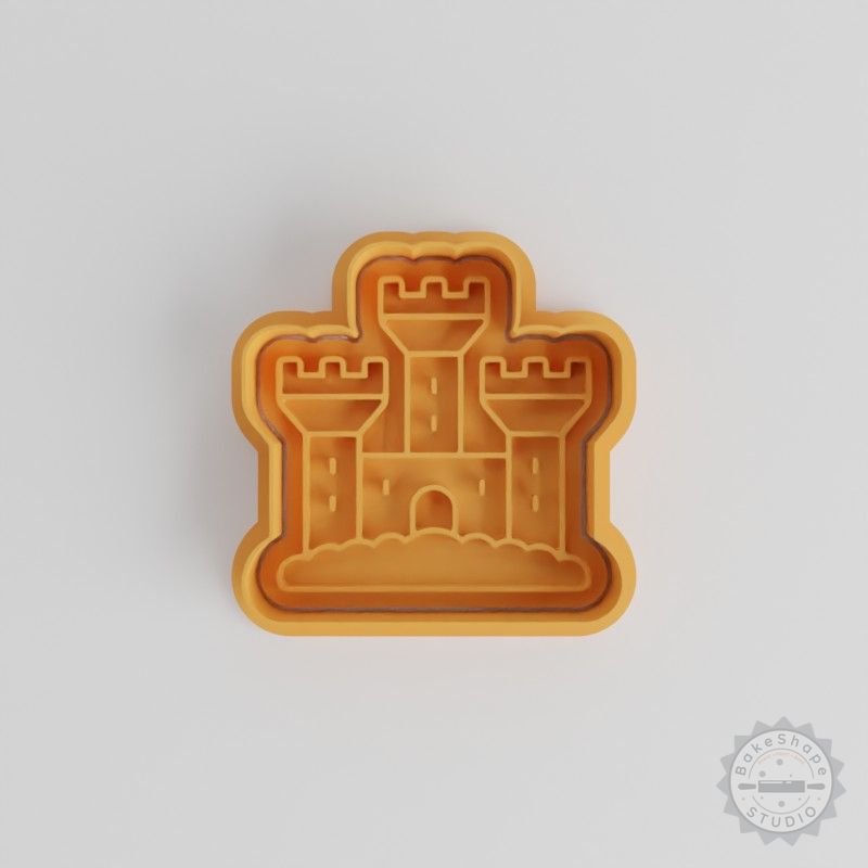 Sandcastle Shape Cutter & Stamp Set, Perfect for Cookies & Fondant, 3 Sizes