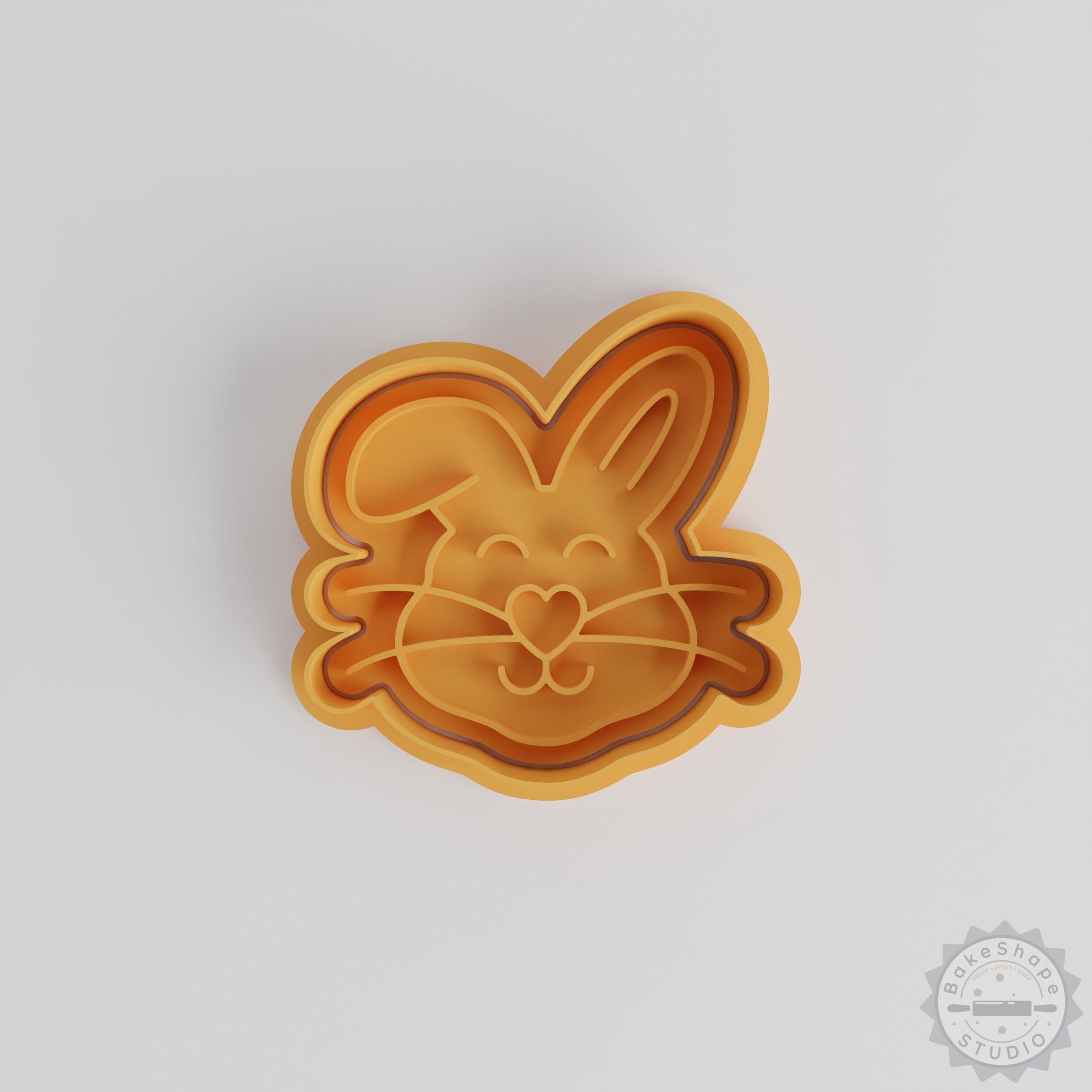 Easter Bunny Shape Cutter and Stamp Set, Perfect for Cookies and Fondant, S/M/L Sizes