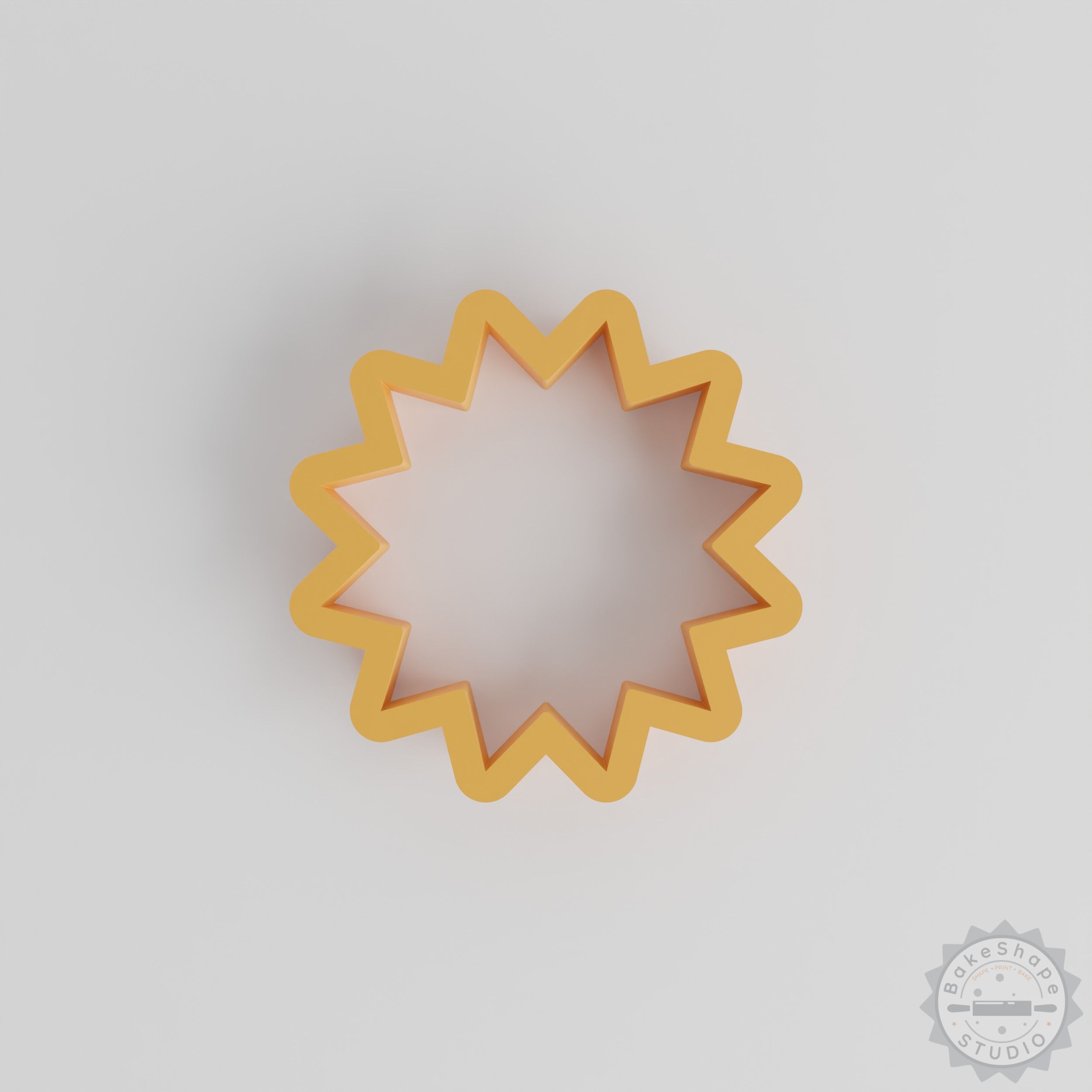 Star shape cutter set STL for 3D printing with multiple sizes for cookies and fondant