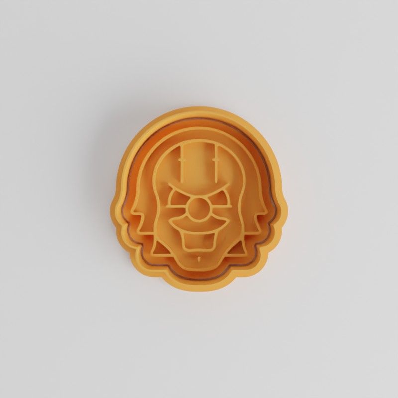 IT Spooky Clown Cookie & Fondant Cutter Set, Halloween Horror Emoji, 6-Piece Collection