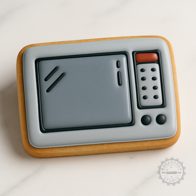 Decorated example 1 of Oven Shape Cutter Set, Cookie & Fondant Stamps, Baking Kitchen Appliance Bundle