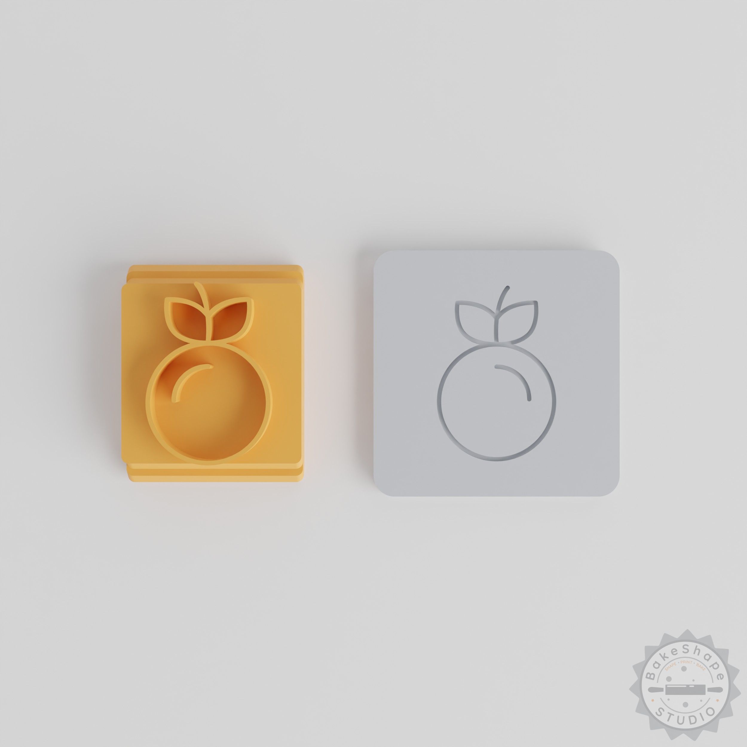 Peach Stamp Tile Set, 5 Sizes Motif for Clay, Cookies, Fondant, Creative Crafting