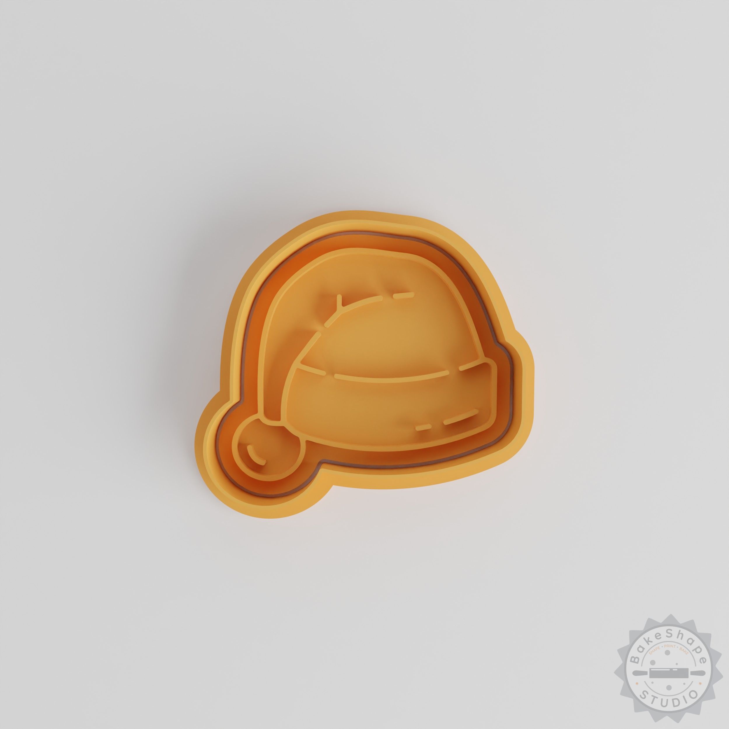 Santa Hat Cookie Cutter and Stamp Set, Christmas Baking, 6-Piece Holiday Fondant Tools, Small Medium Large Sizes