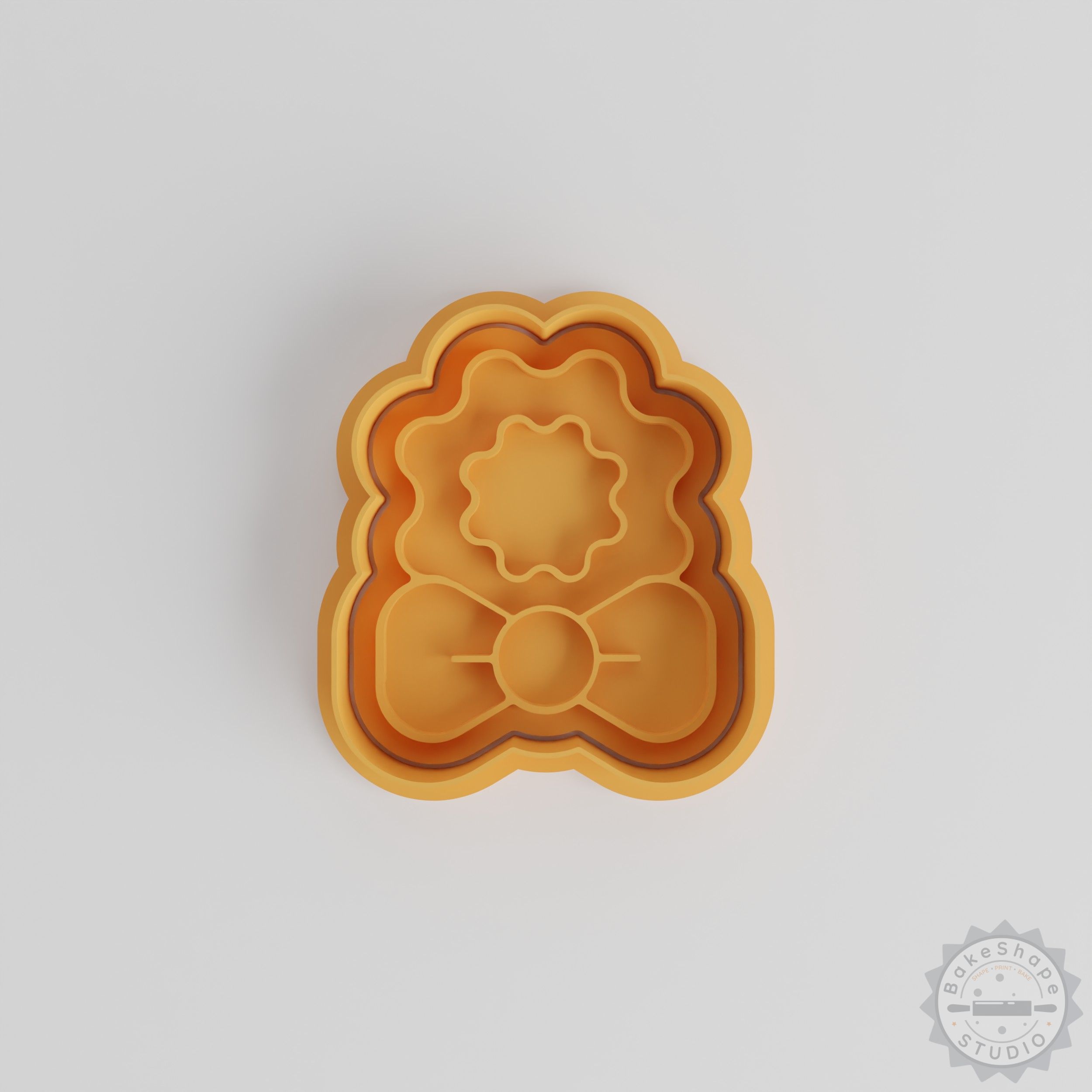 Bow Cookie Cutter and Stamp Set, 6-Piece, Perfect for Fondant and Cookies, S/M/L Sizes