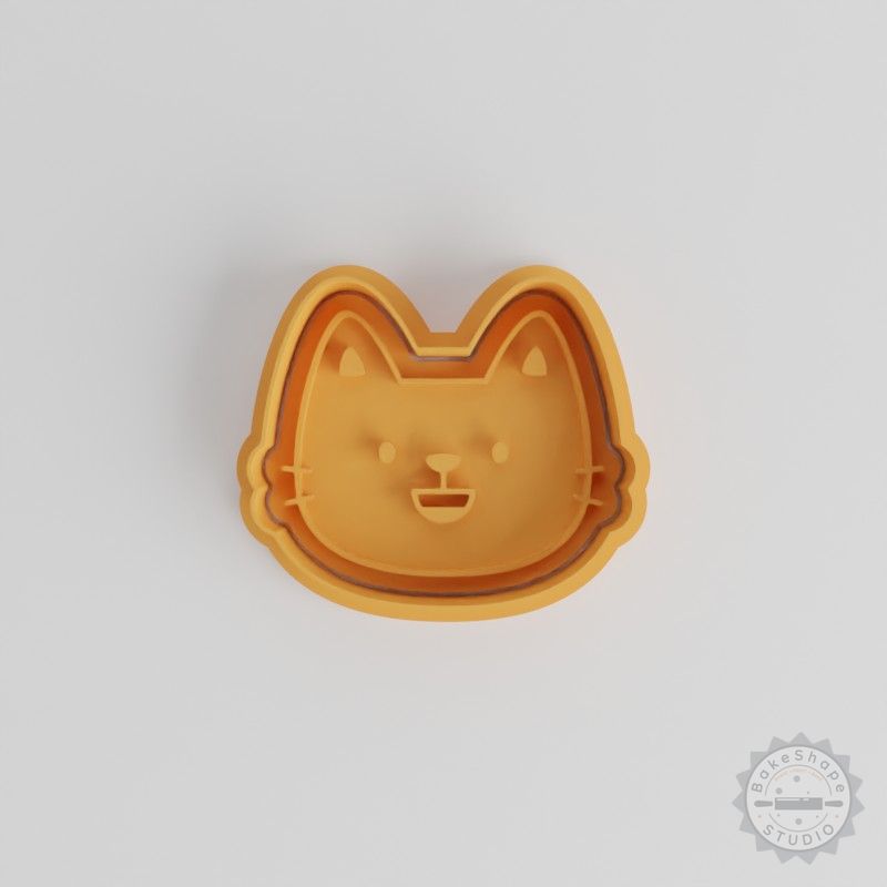 Happy Shape Cutter and Stamp Set, Perfect for Cookie and Fondant Designs with 6 Pieces, S/M/L Sizes