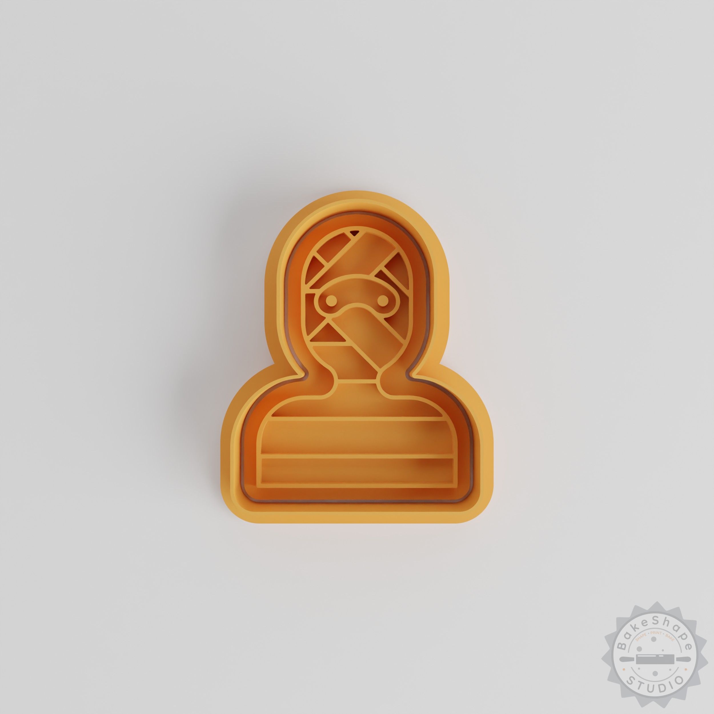 Bandit Cookie Cutter and Stamp Set, Perfect for Fondant, S/M/L Sizes, 6-Piece Baking Tool Collection