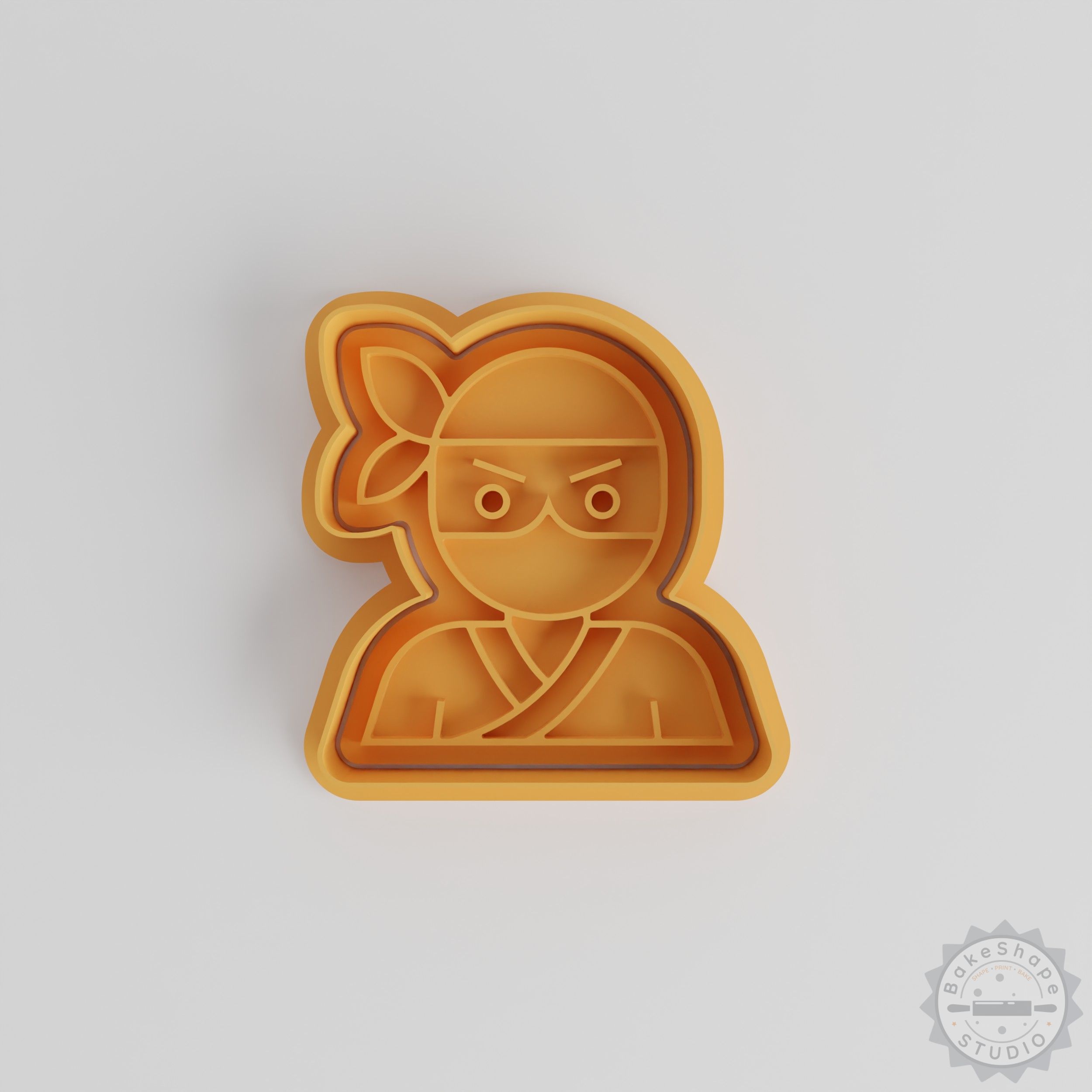 Ninja Cookie Cutter & Stamp Set, 6-Piece, S/M/L Shapes, Perfect for Fondant & Cookies