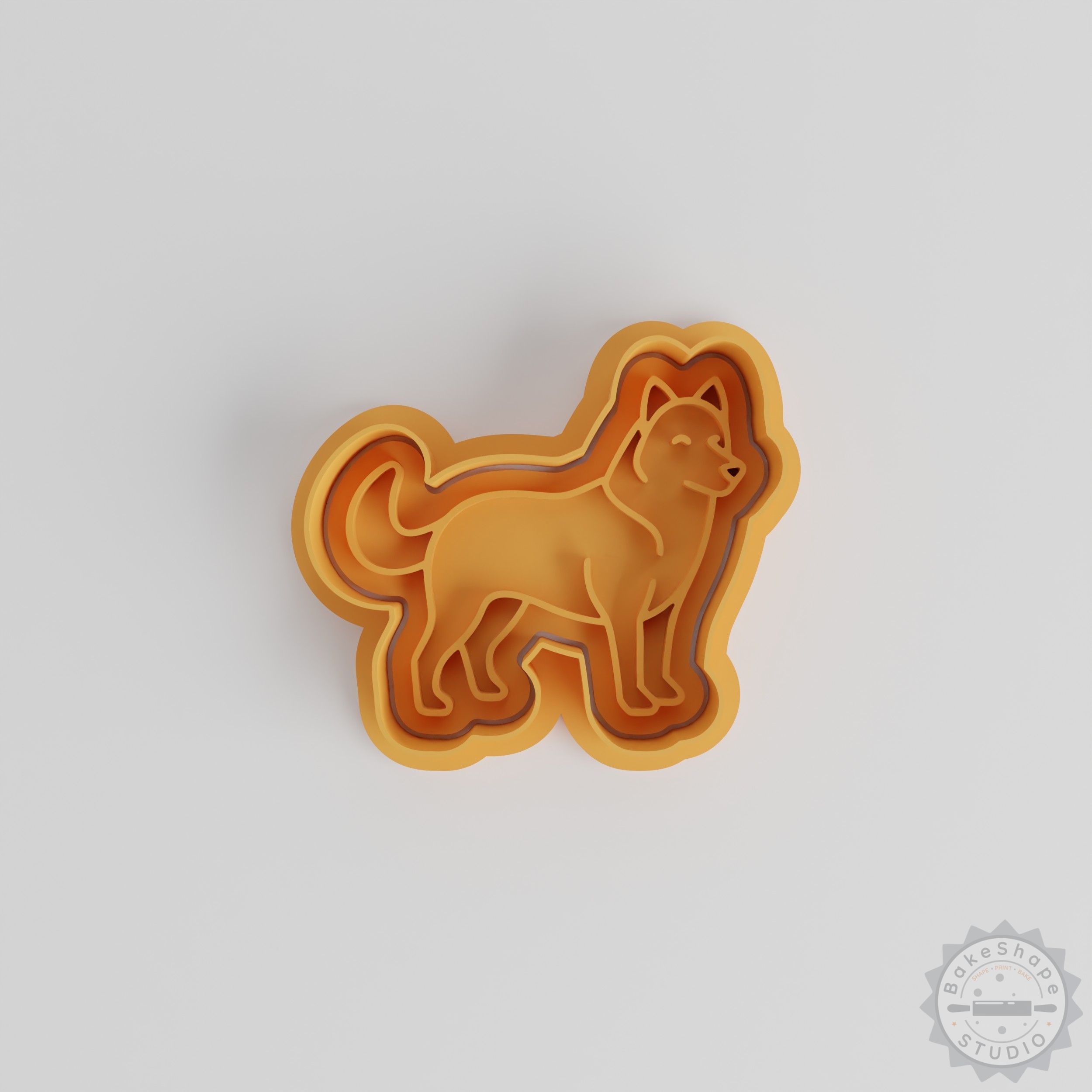 Siberian Husky Cookie Cutter and Stamp Set, 3 Sizes, Perfect for Cookies and Fondant
