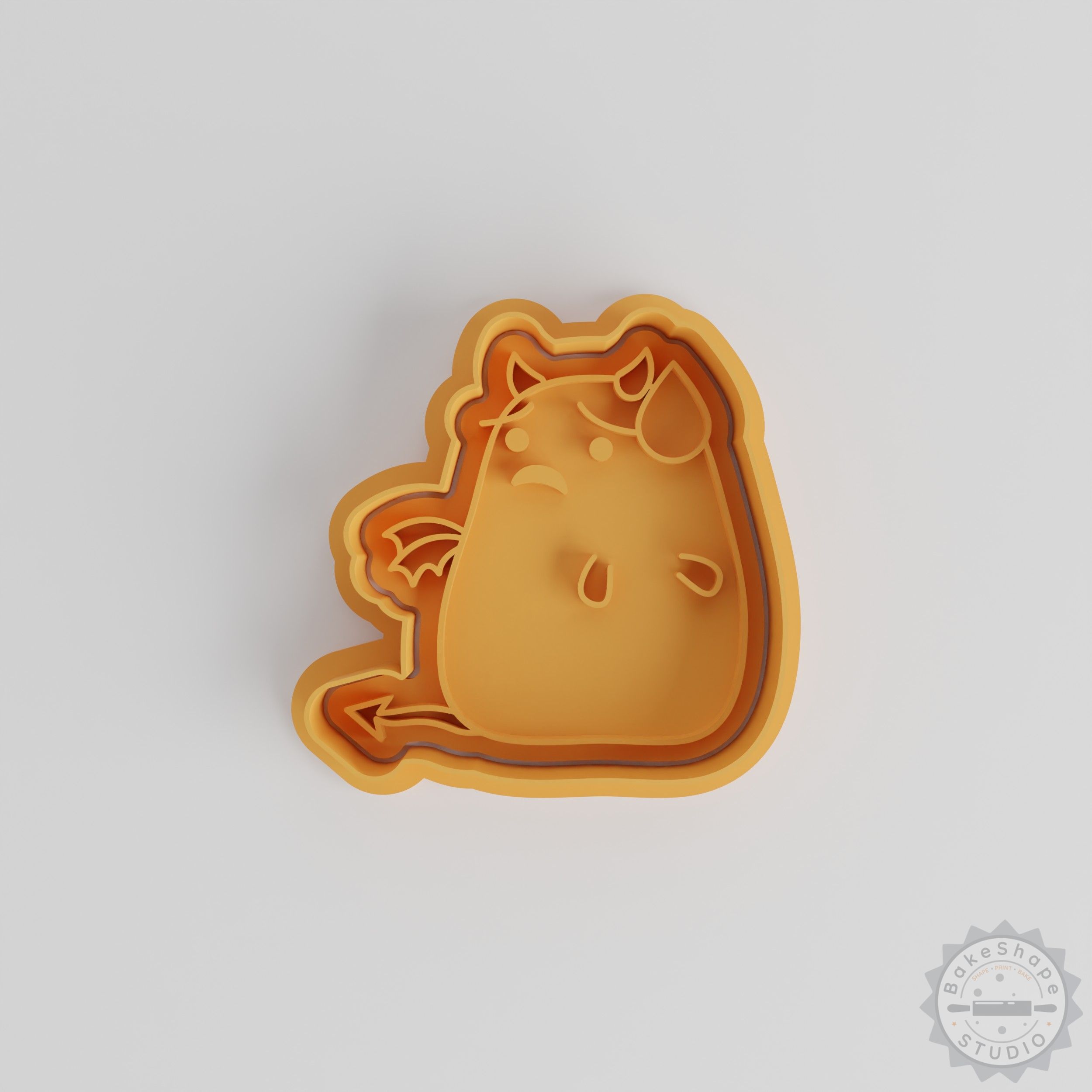 Sad Face, Unhappy Cookie Cutter & Stamp Set, 6 Piece, Fondant Shapes, S/M/L Sizes, Baking Tools