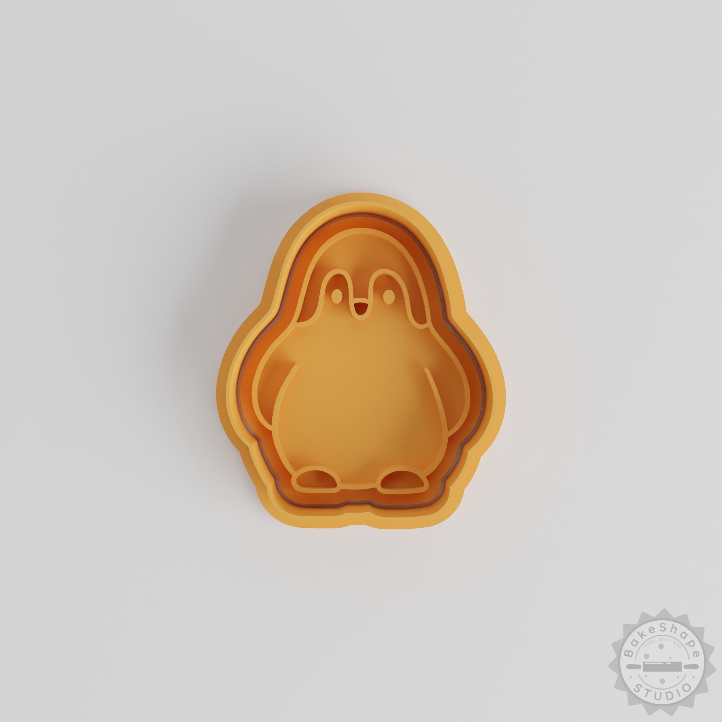 Penguin Cookie Cutter & Stamp Set, 6 Pieces, Perfect for Fondant, S/M/L Sizes