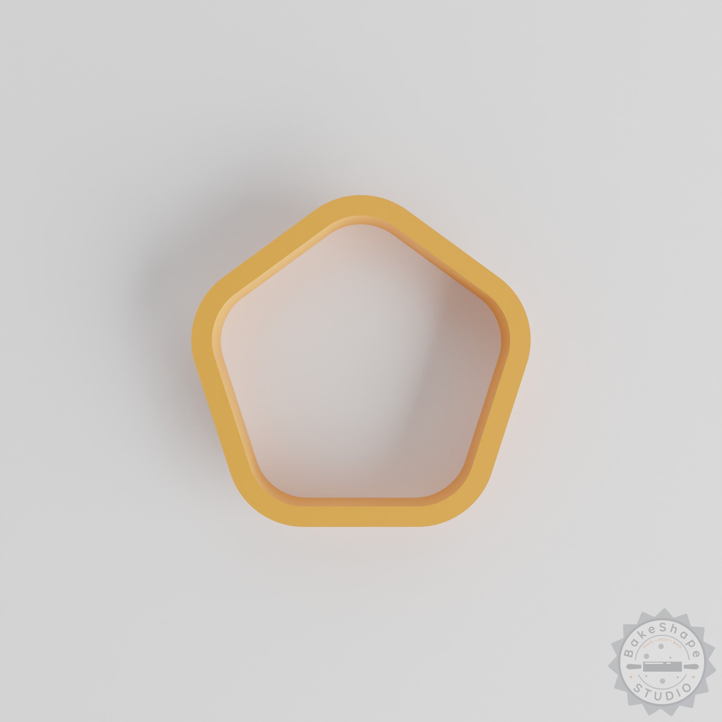 18-piece Pentagon shape cutter set STL for 3D printing geometric cookie, fondant, and clay tools