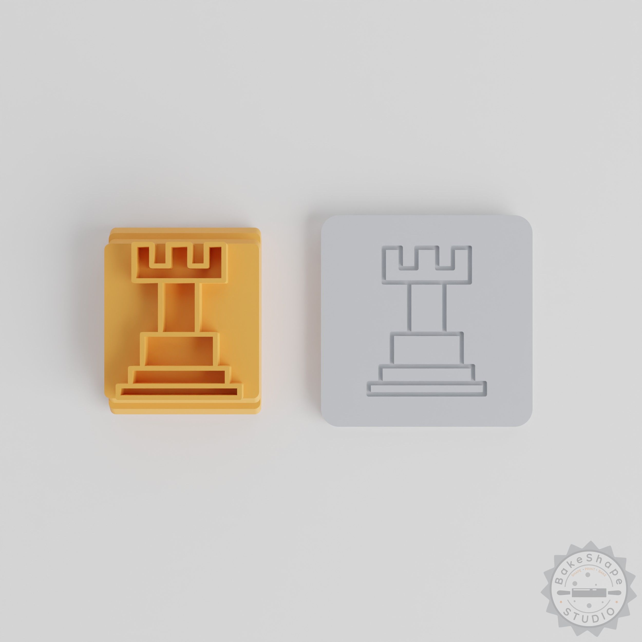 Chess Stamp Tile Set, 5 Motif Sizes, Perfect for Clay and Fondant Crafting