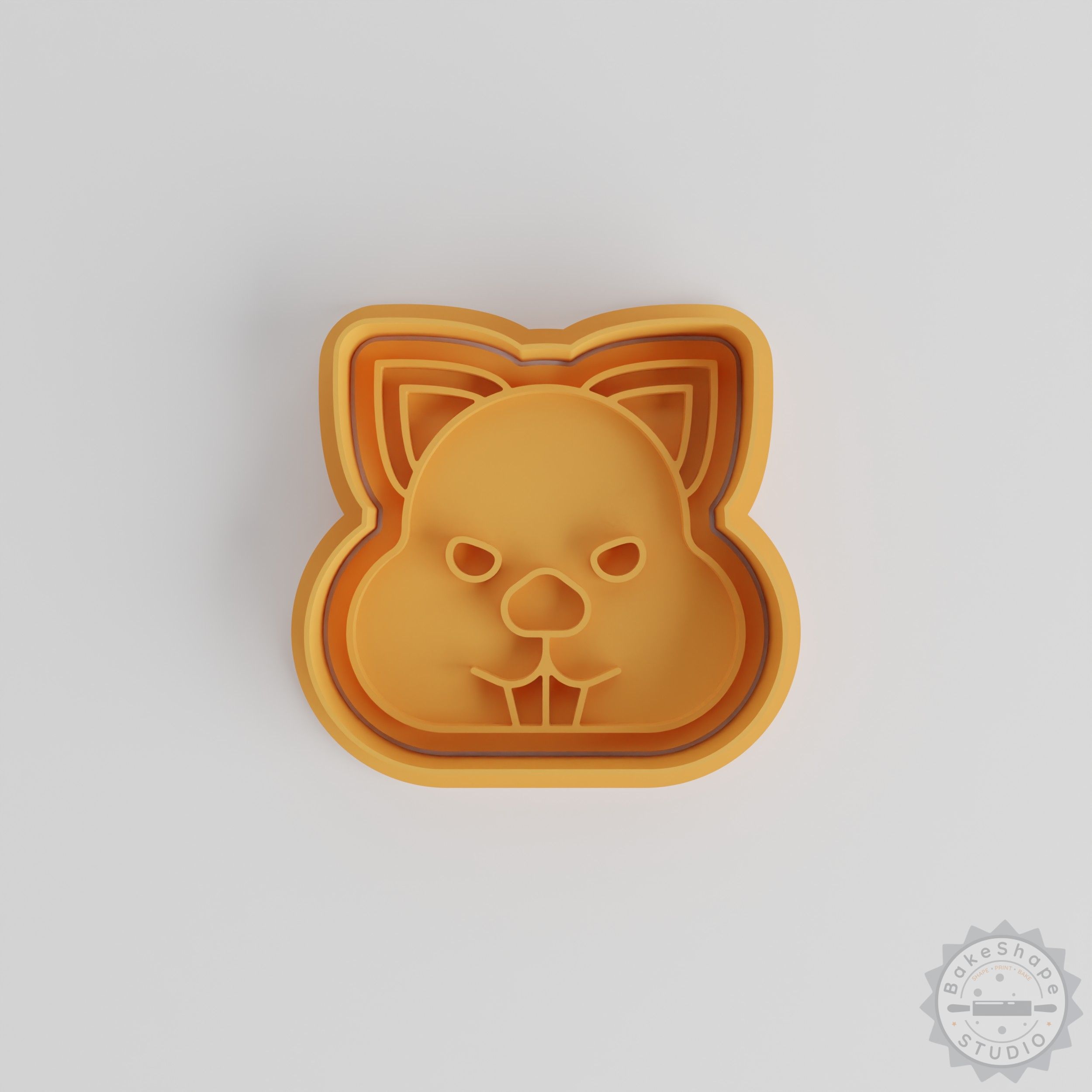 Wombat Shape Cutter and Stamp Set, Cookie and Fondant Cutter, 6-Piece Australian Wildlife Baking Tools, S/M/L Sizes