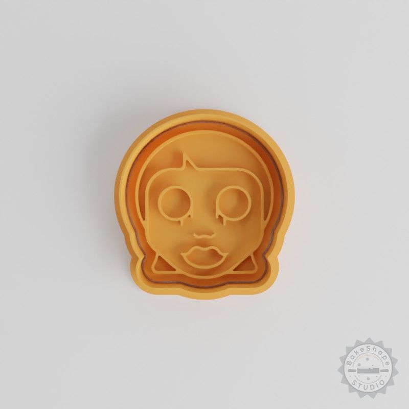 Dead Girl Shape Cutter and Stamp Set, 3 Sizes, Perfect for Cookies and Fondant, Halloween and Horror Theme