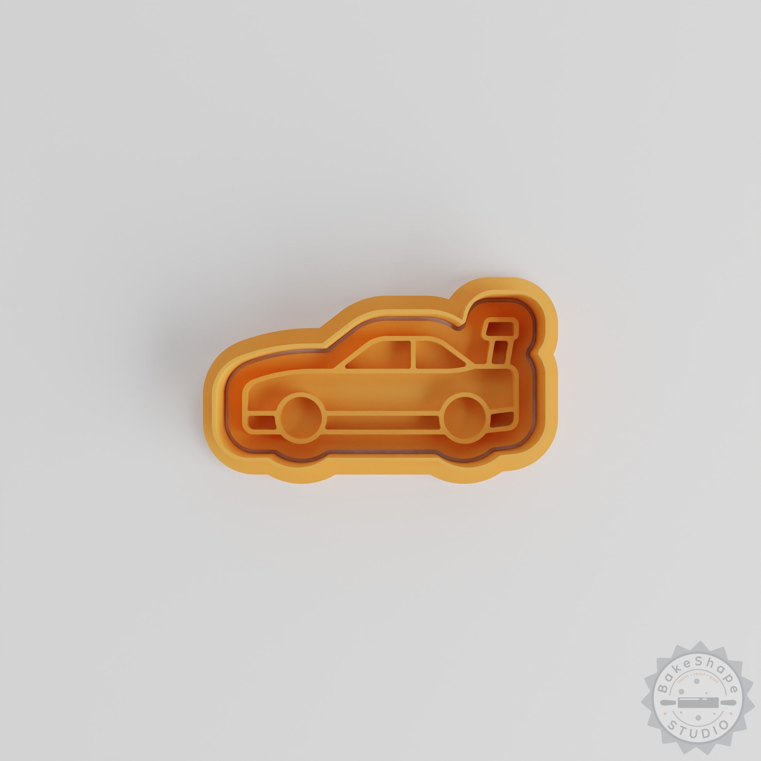 Car Shape Cutter & Stamp Set, Perfect for Cookies & Fondant, 6-Piece Kit, S/M/L Sizes