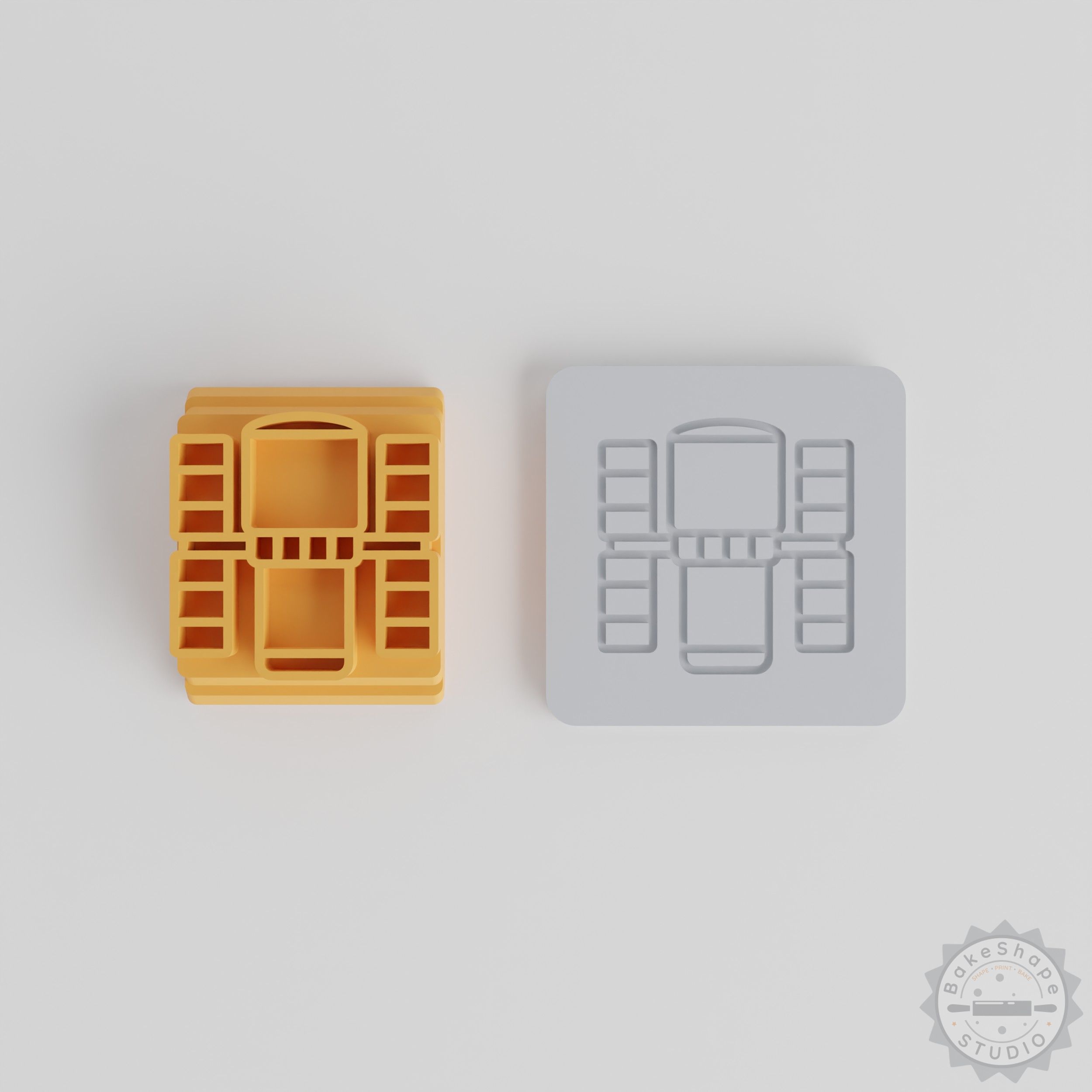 Space Telescope Stamp Tile Set, 5 Sizes for Clay, Cookies, Fondant