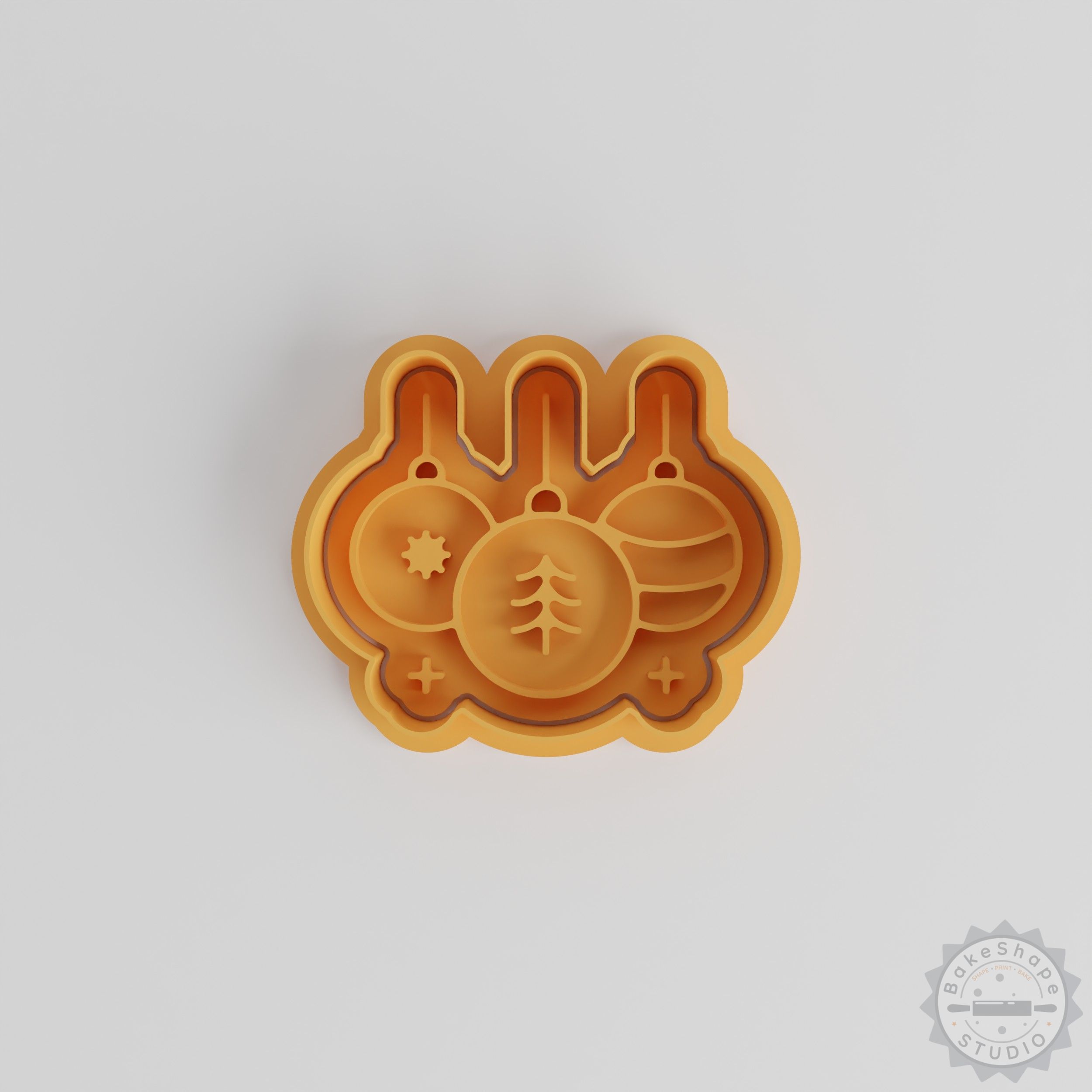 Christmas Light Cutter & Stamp Set, Perfect for Cookies & Fondant, 6 Piece Bundle