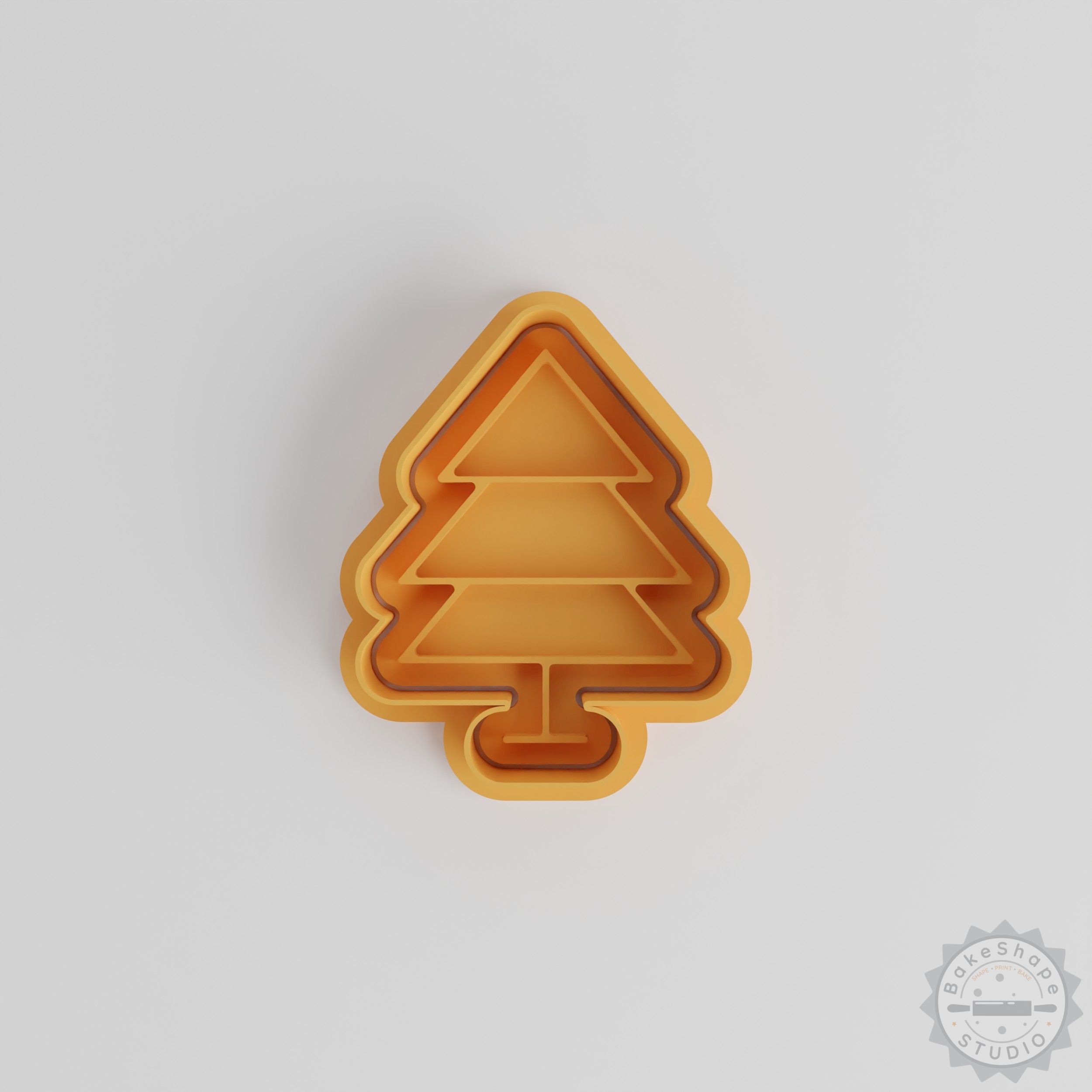 Pine Tree Cookie Cutter & Stamp Set, 6-Piece, Perfect for Fondant, S/M/L Sizes
