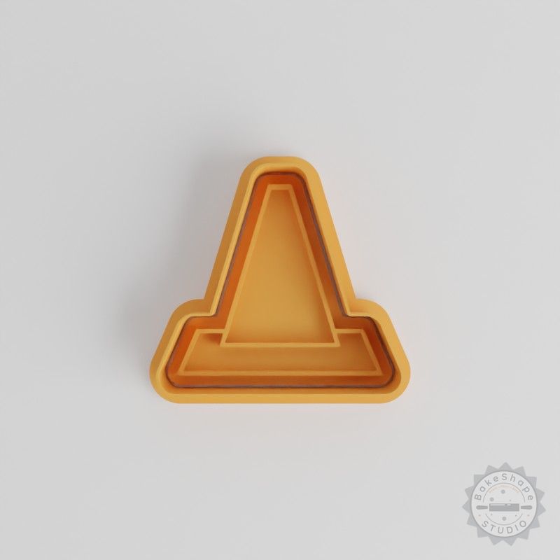 Cone Shape Cutter and Stamp Set, Perfect for Cookies and Fondant, Includes 6 Pieces, Sizes S/M/L